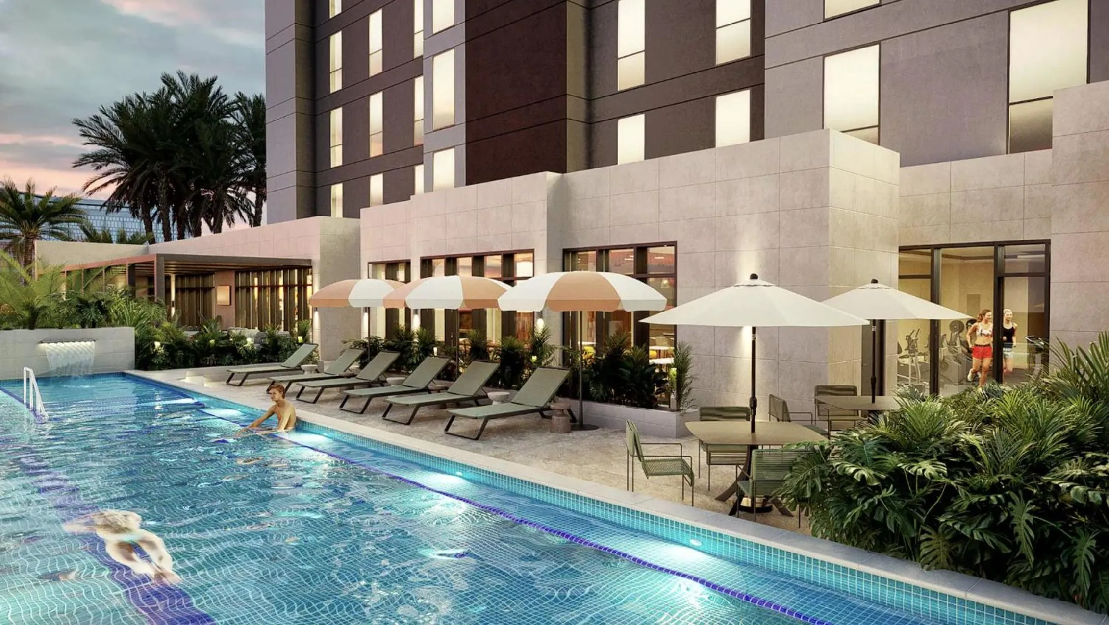 Swimming pool in Hyatt Place Merida/ Via Montejo