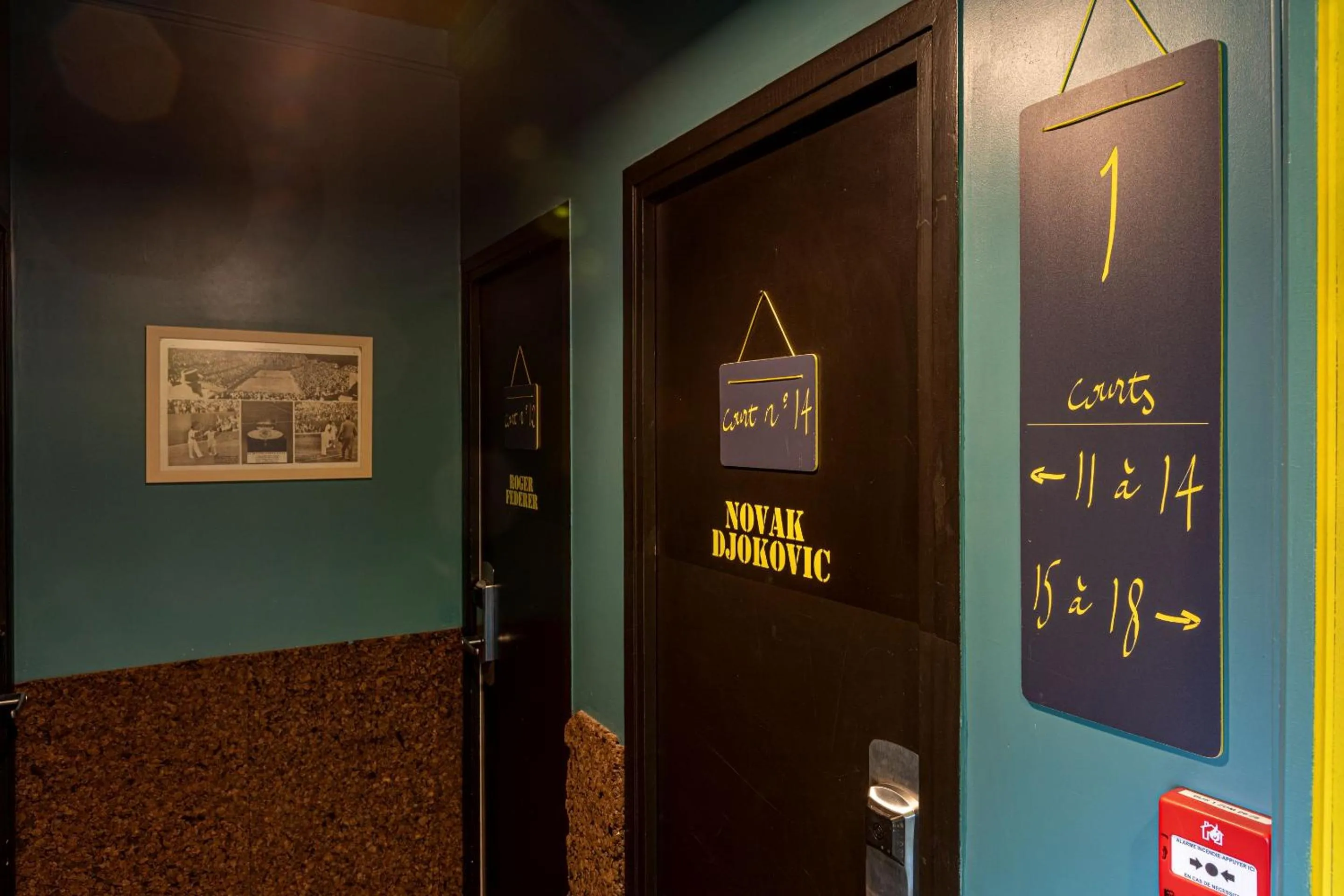 Decorative detail in Hotel Olympic Paris Boulogne by Patrick Hayat