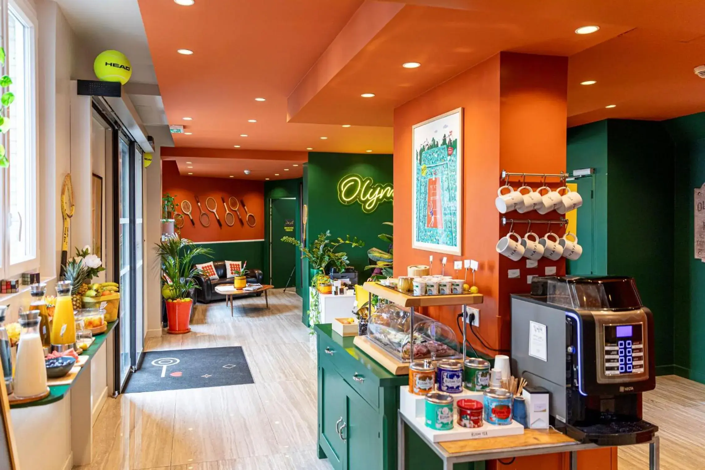 Lobby or reception in Hotel Olympic Paris Boulogne by Patrick Hayat Lobby or reception in Hotel Olympic Paris Boulogne by Patrick Hayat