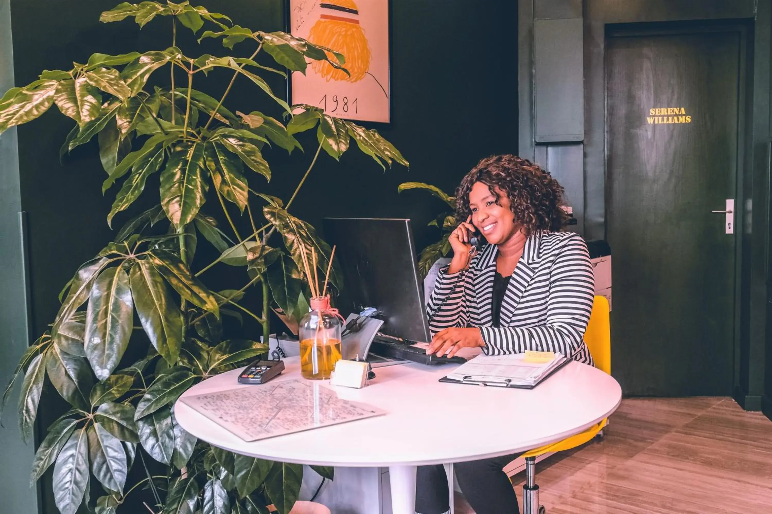 Lobby or reception in Hotel Olympic Paris Boulogne by Patrick Hayat Lobby or reception in Hotel Olympic Paris Boulogne by Patrick Hayat
