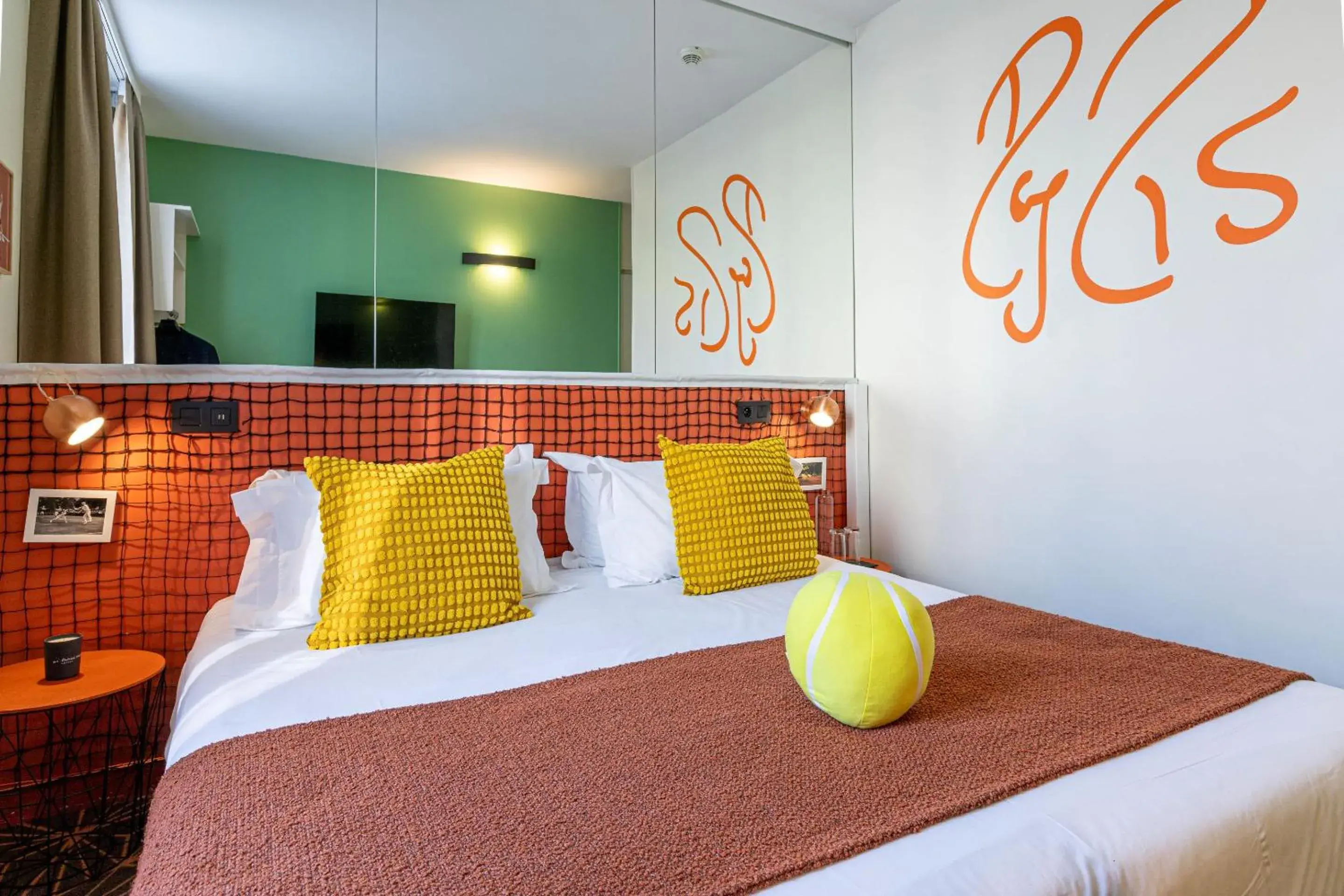 Bed in Hotel Olympic Paris Boulogne by Patrick Hayat Bed in Hotel Olympic Paris Boulogne by Patrick Hayat