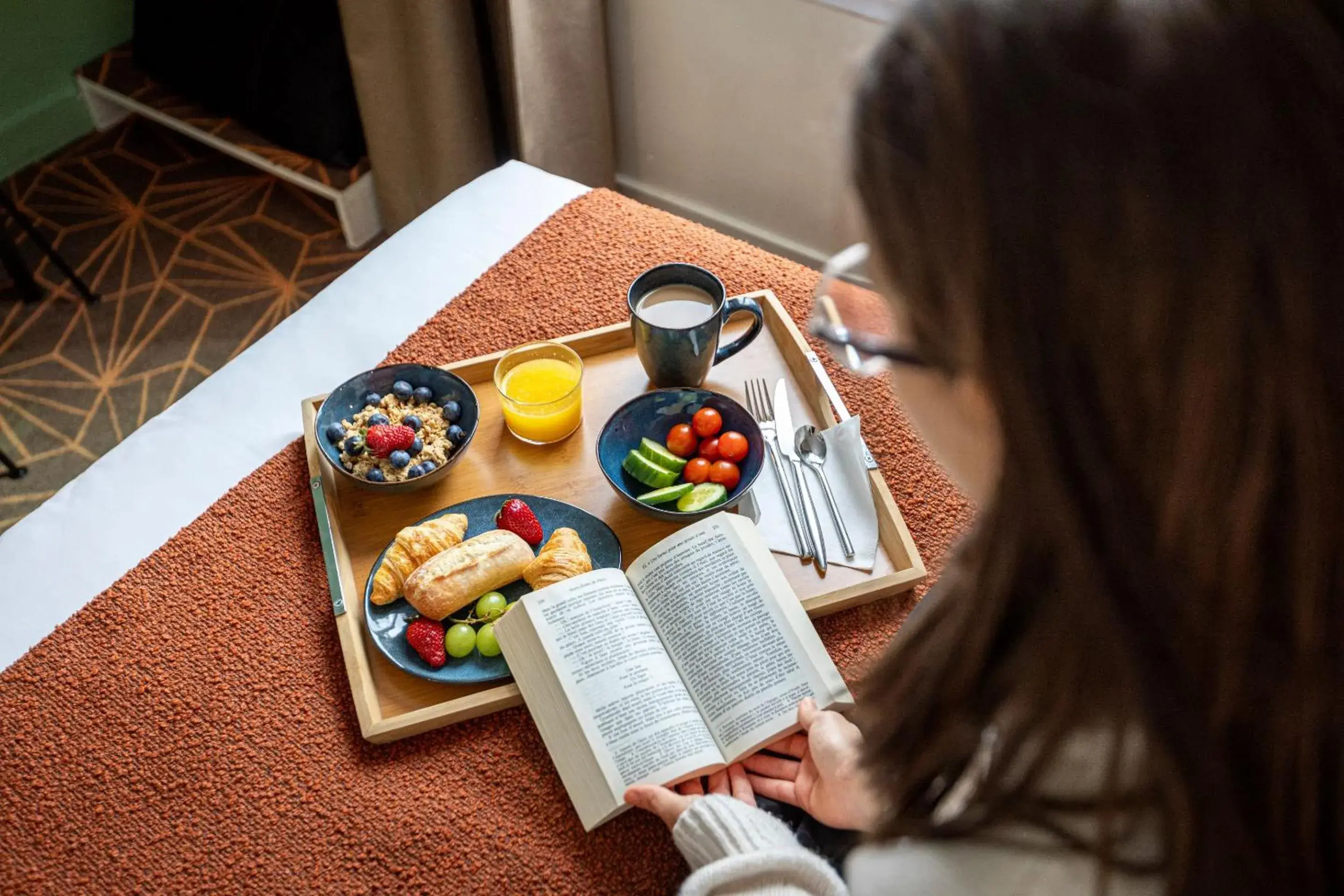 Bed in Hotel Olympic Paris Boulogne by Patrick Hayat Bed in Hotel Olympic Paris Boulogne by Patrick Hayat