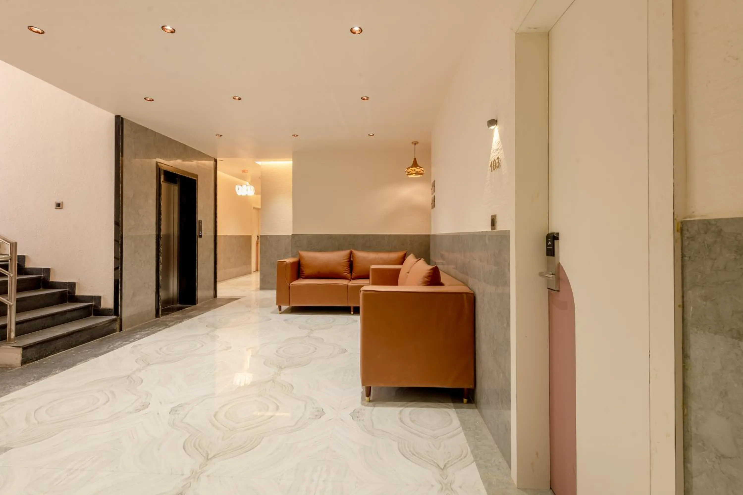 Seating area in Legacy Inn, Mysore