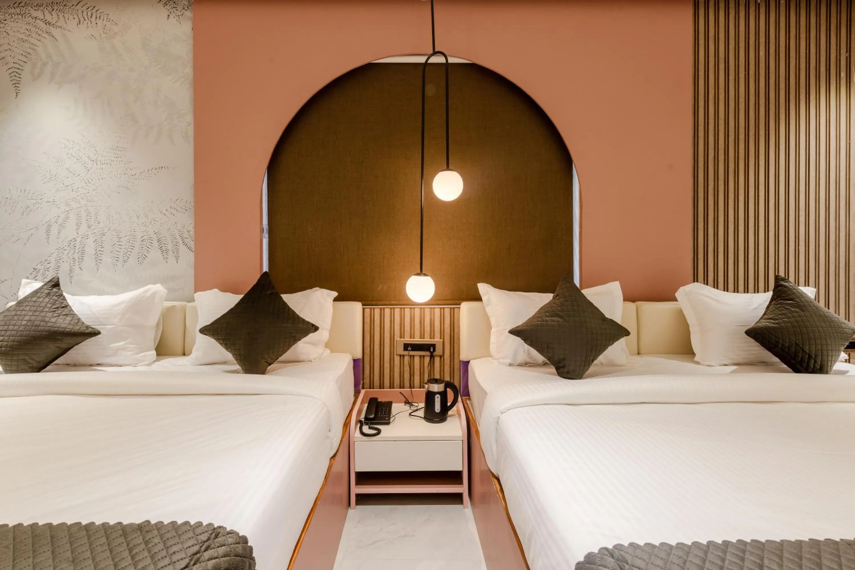 Bed in Legacy Inn, Mysore