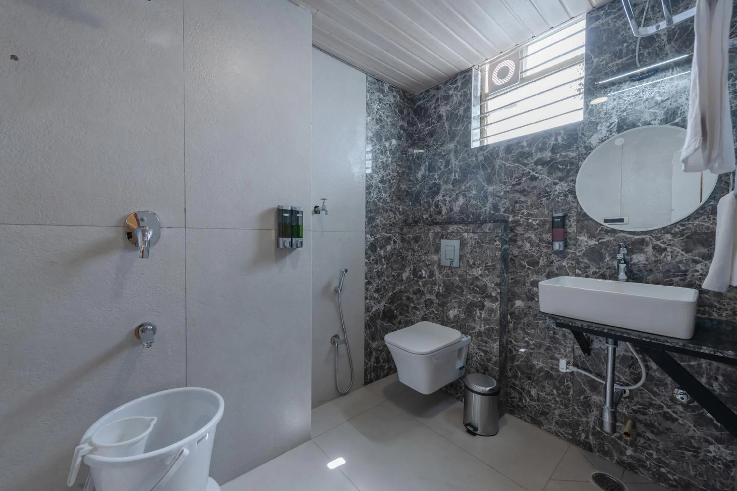Shower in Legacy Inn, Mysore