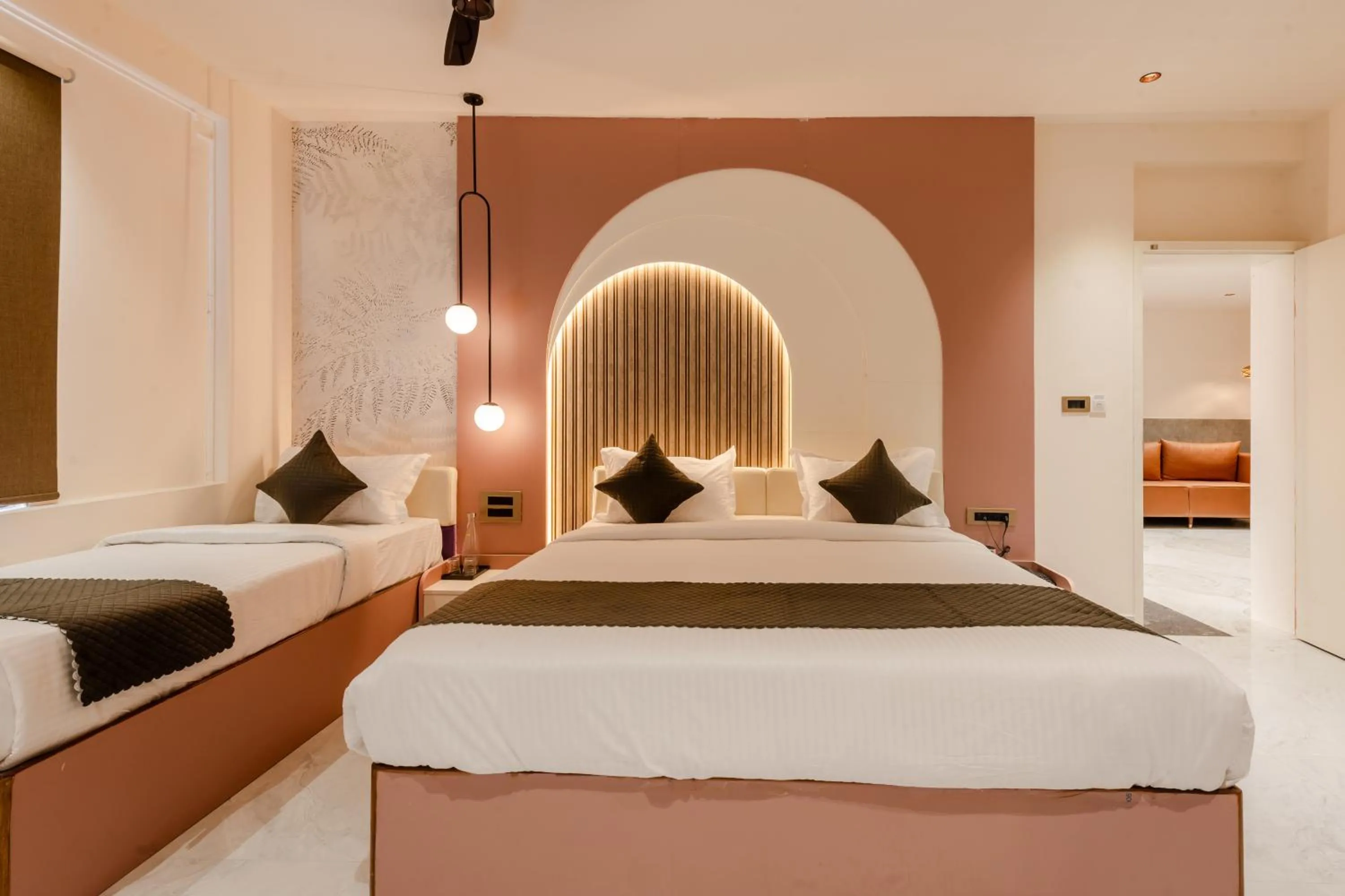 Photo of the whole room, Bed in Legacy Inn, Mysore
