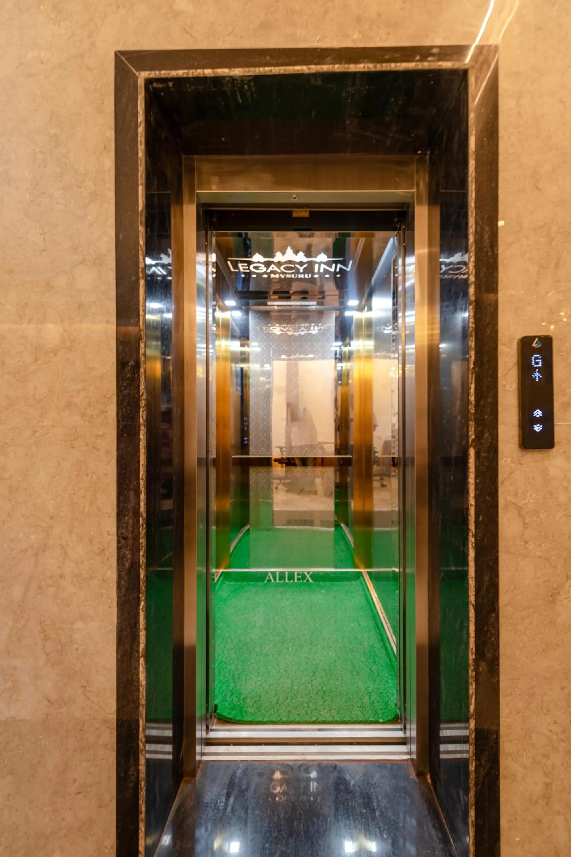 elevator in Legacy Inn, Mysore