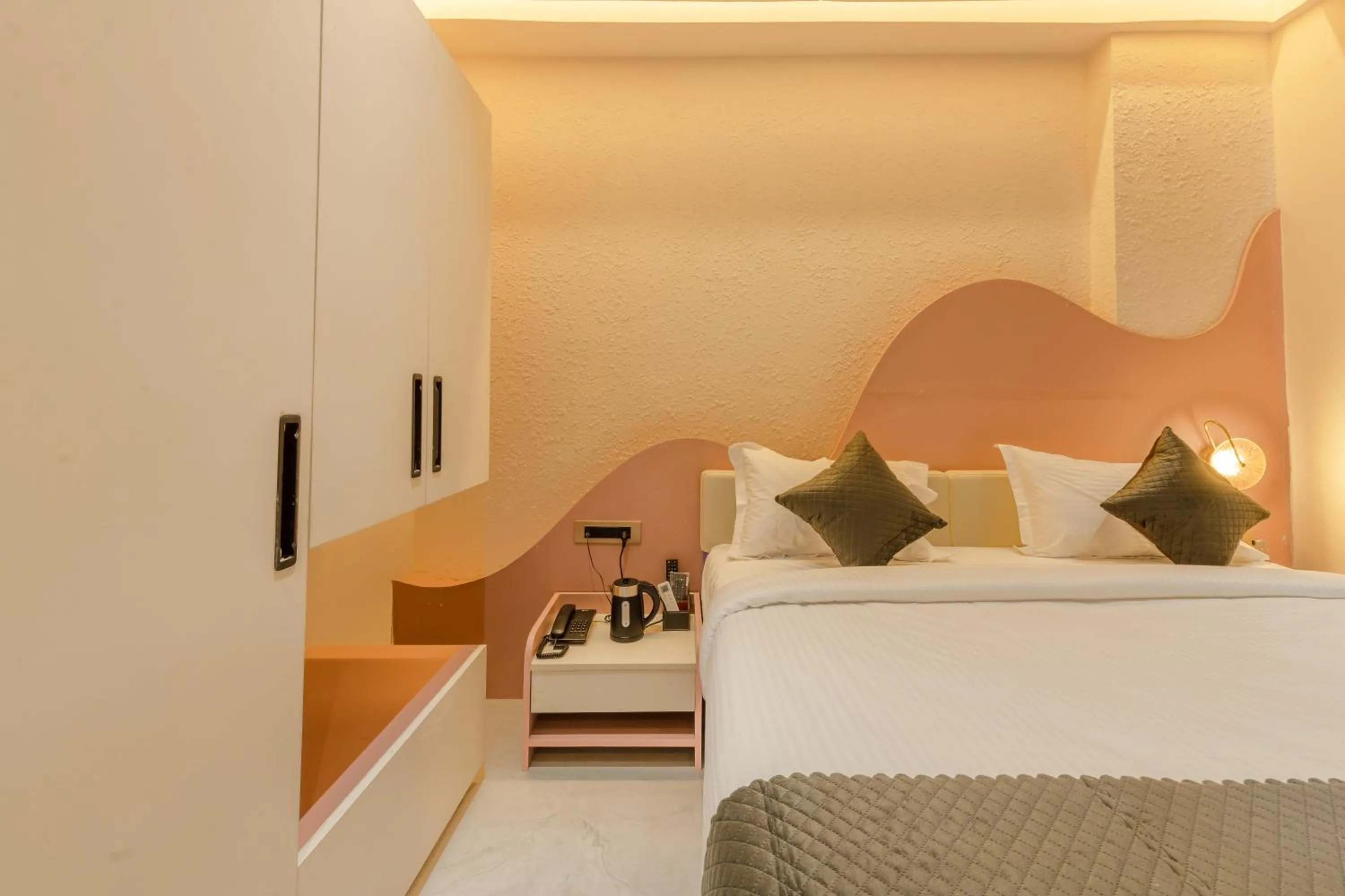 Bed in Legacy Inn, Mysore