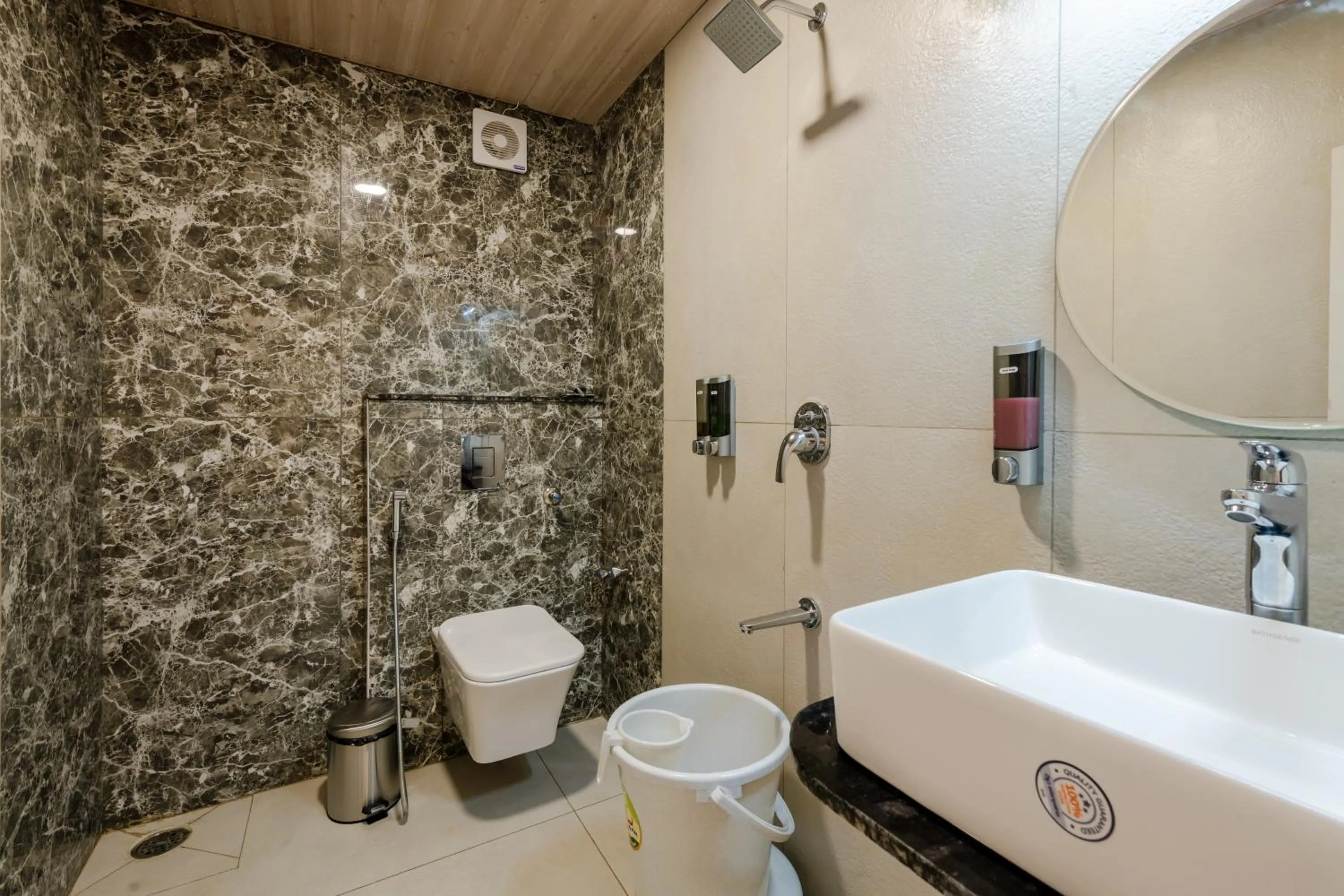 Shower in Legacy Inn, Mysore