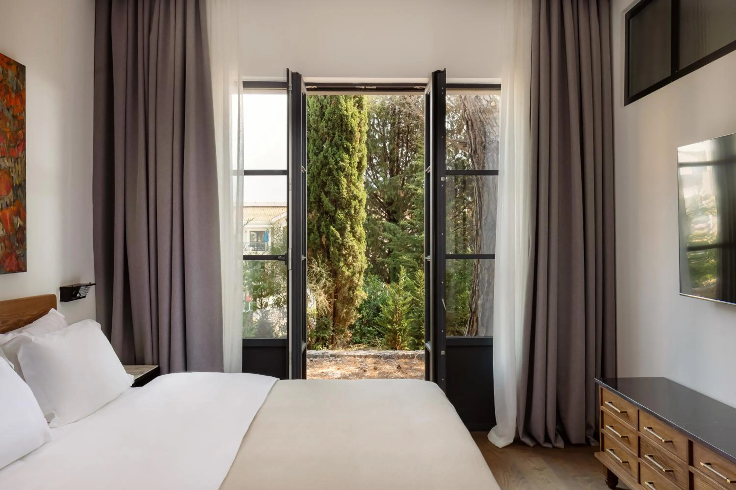 Balcony/Terrace, Bed in Centrale Lustica Bay by Angsana