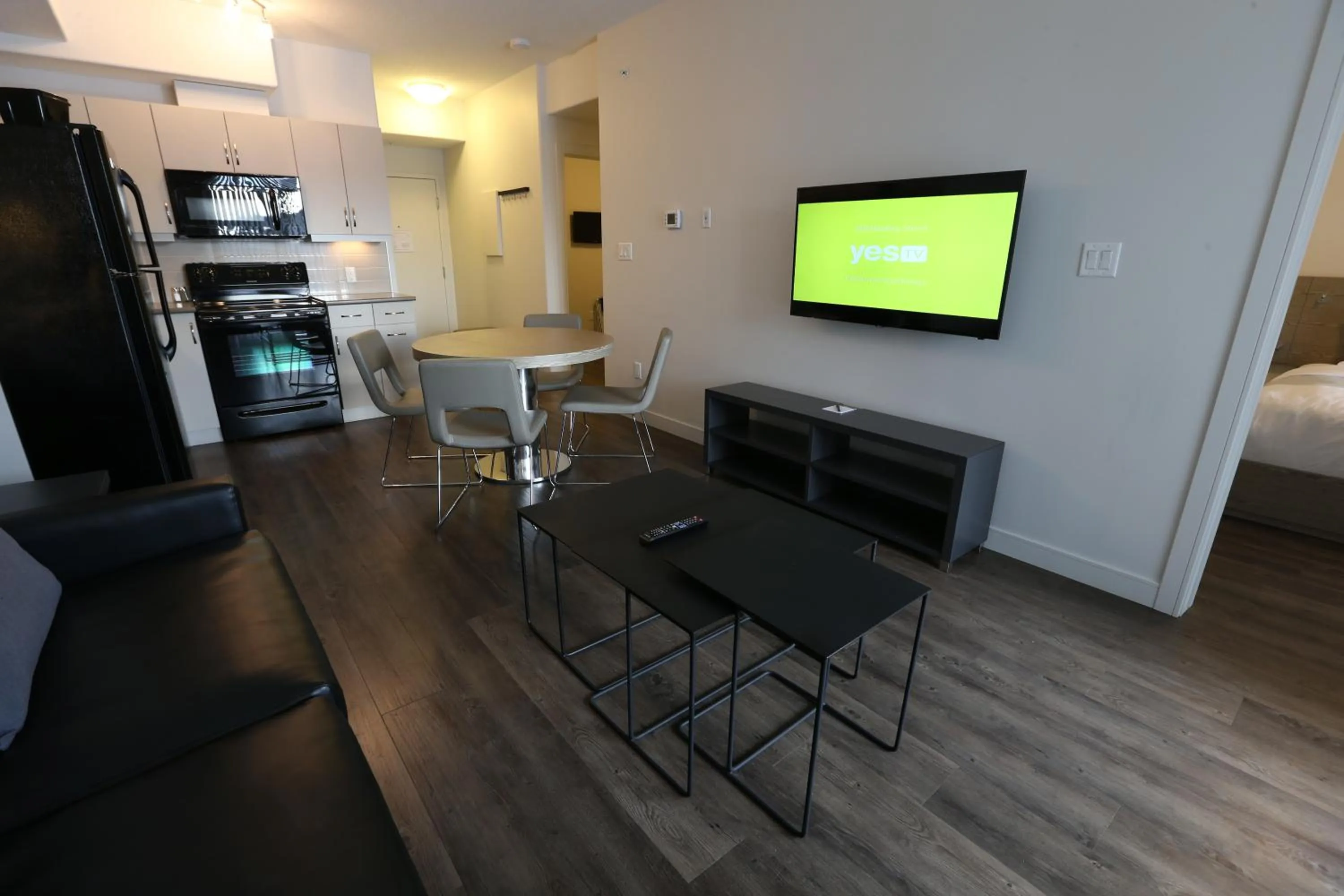 Patio, TV/Entertainment Center in Ramada by Wyndham Fort McMurray