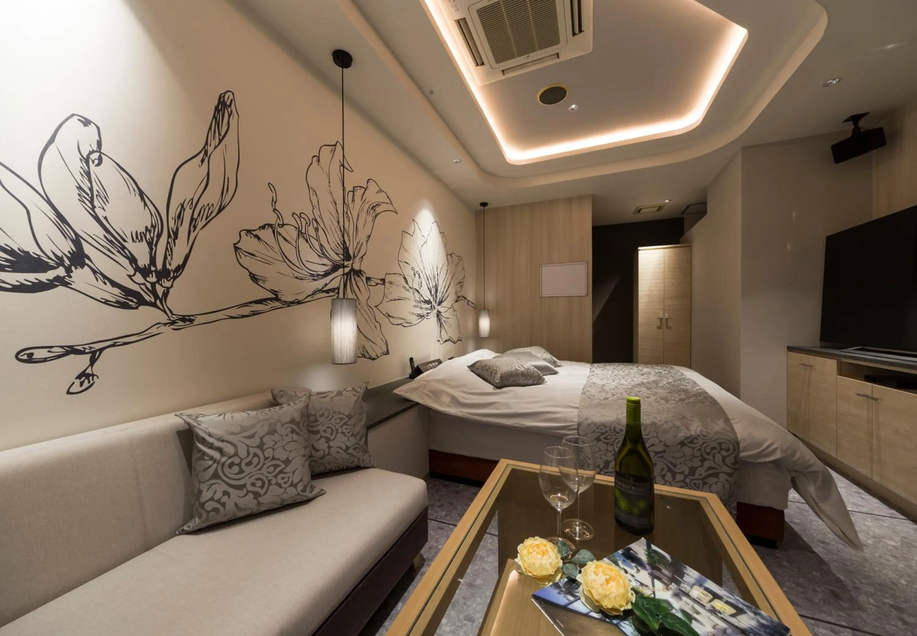 Photo of the whole room, Bed in HOTEL FINE - INTO THE PREMlUM -