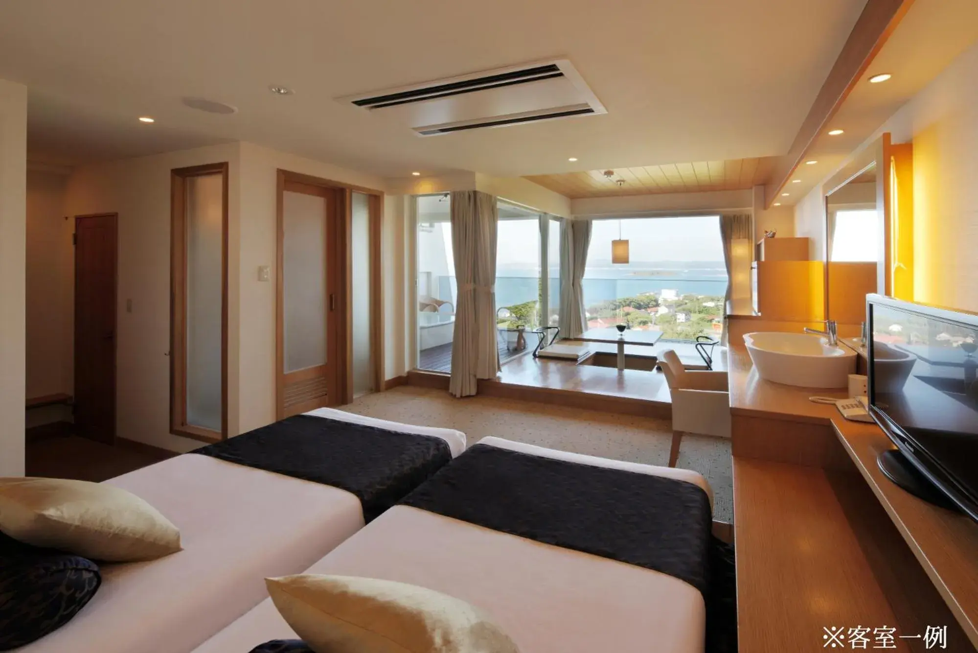 View (from property/room), Bed in The Shinra View (from property/room), Bed in The Shinra