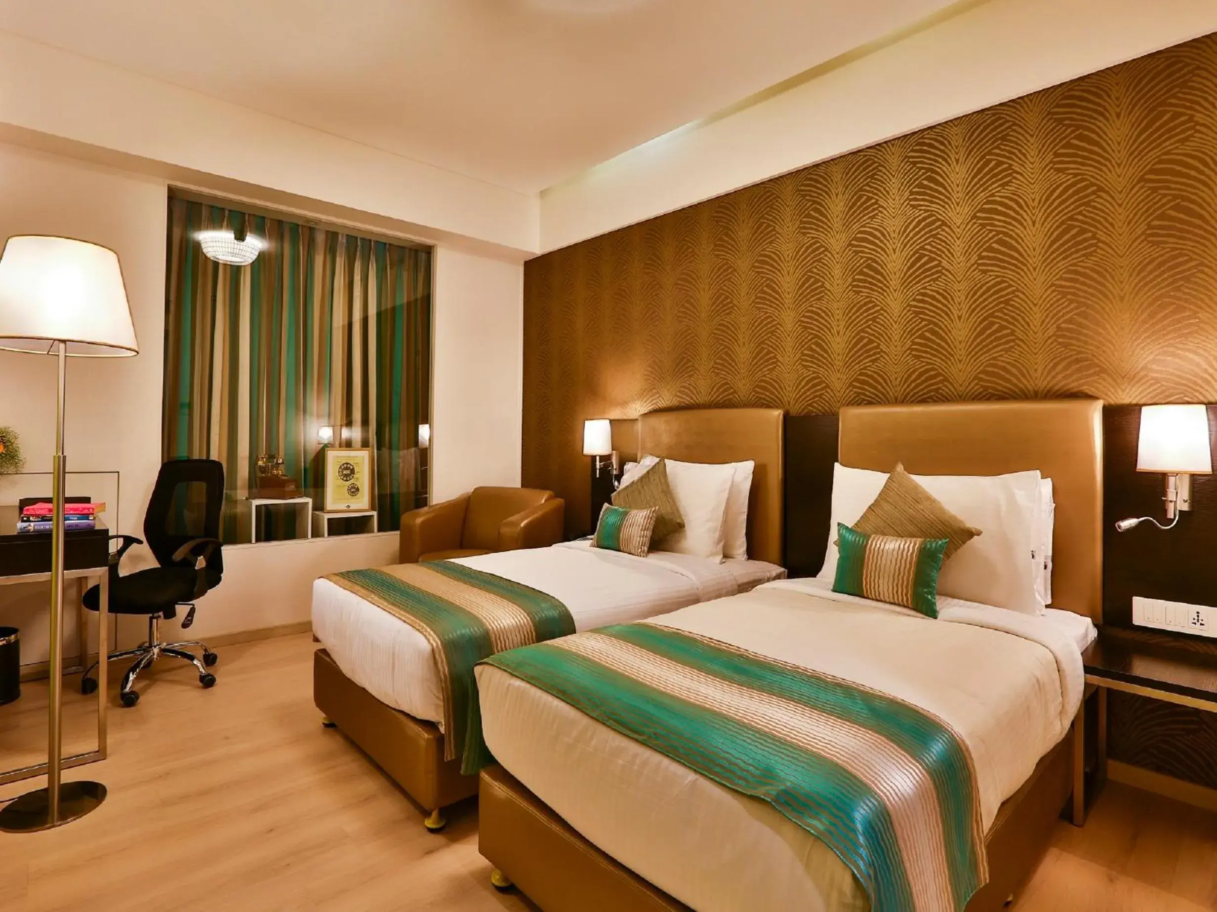 Bedroom, Bed in T24 Residency Mumbai International Airport Hotel Bedroom, Bed in T24 Residency Mumbai International Airport Hotel