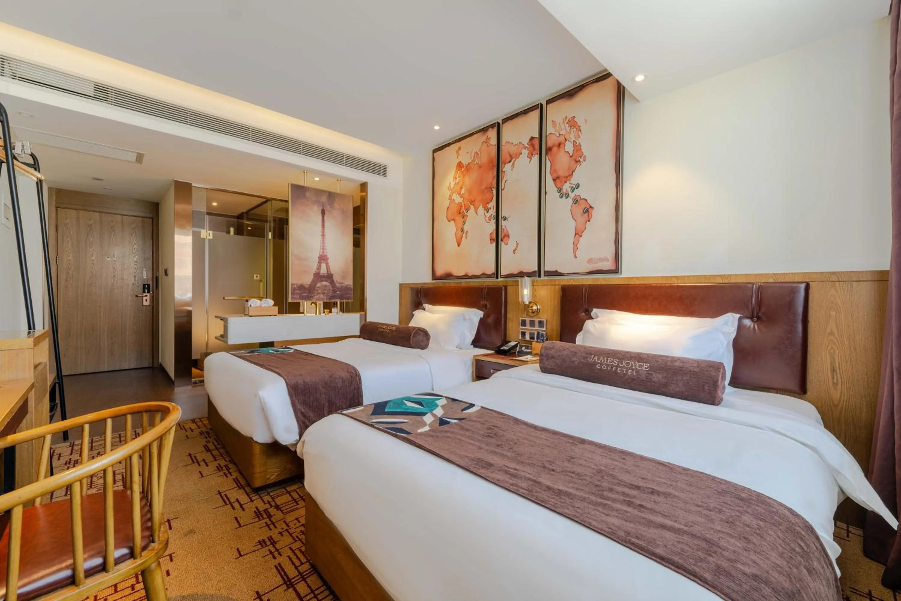 Bed in James Joyce Coffetel Beijing Yizhuang Development Zone Yicheng Times Square