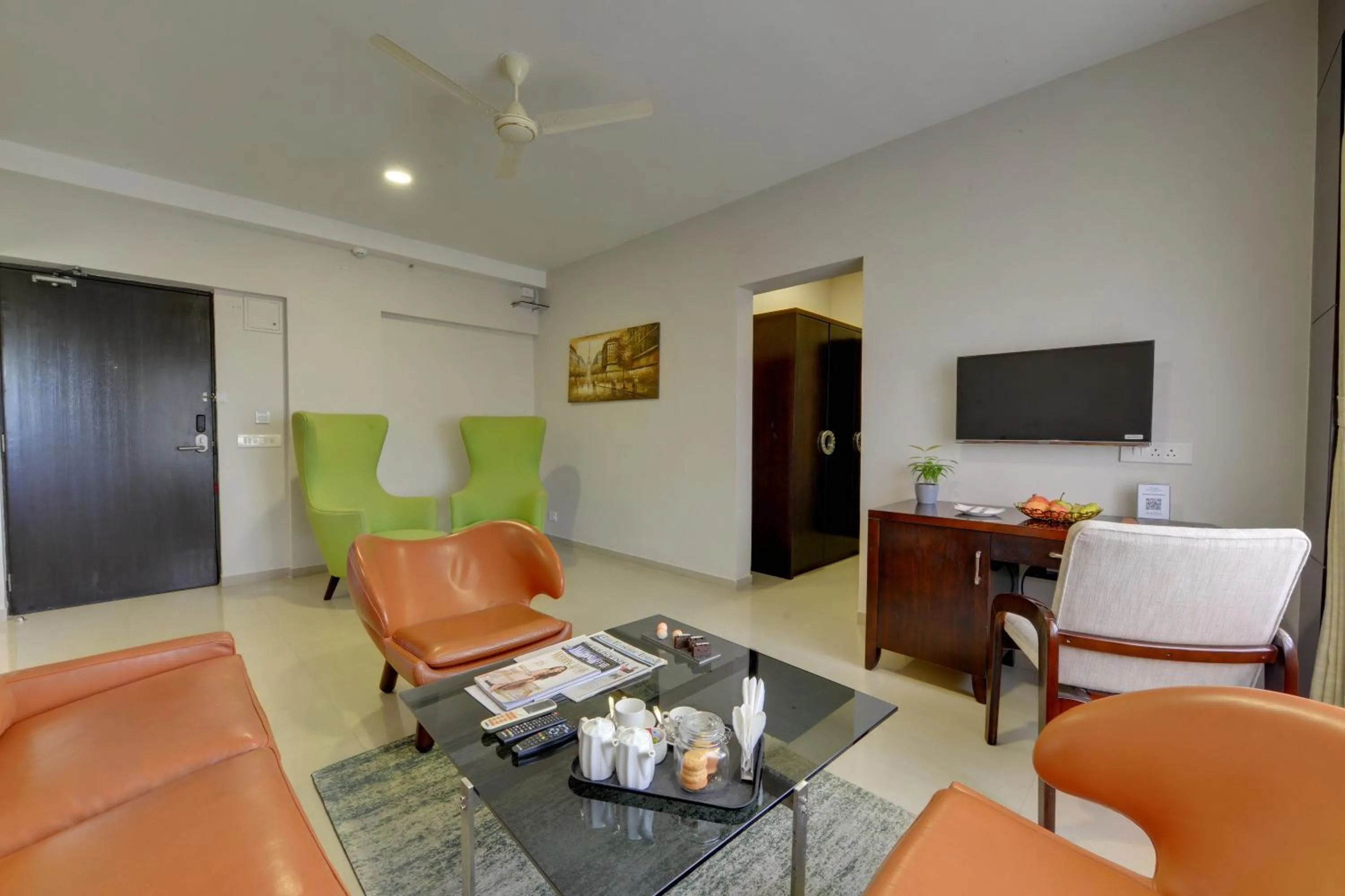Living room in The Fern Residency, Vadgaon - Talegaon, Pune