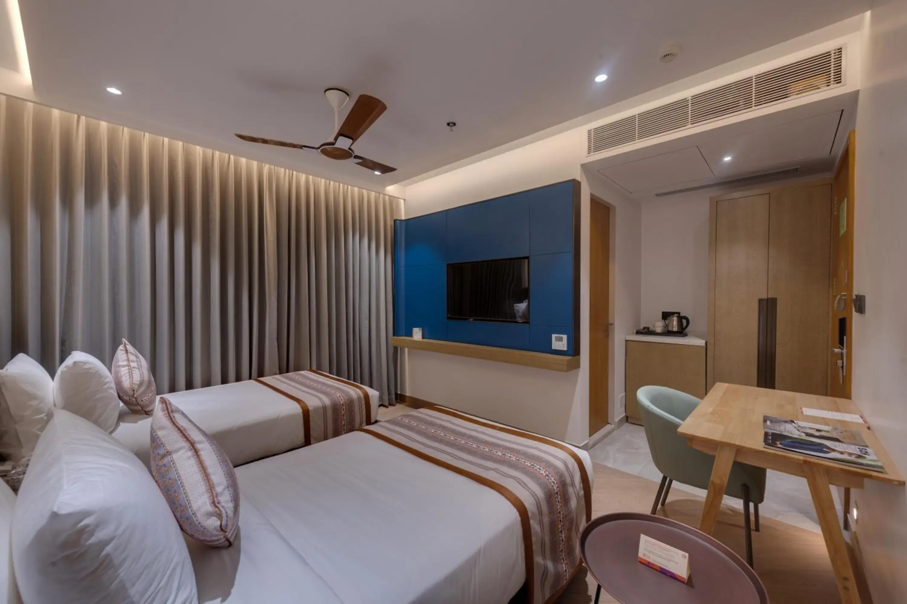 Deluxe Room with Twin Bed in Ira by Orchid Dwarka Deluxe Room with Twin Bed in Ira by Orchid Dwarka