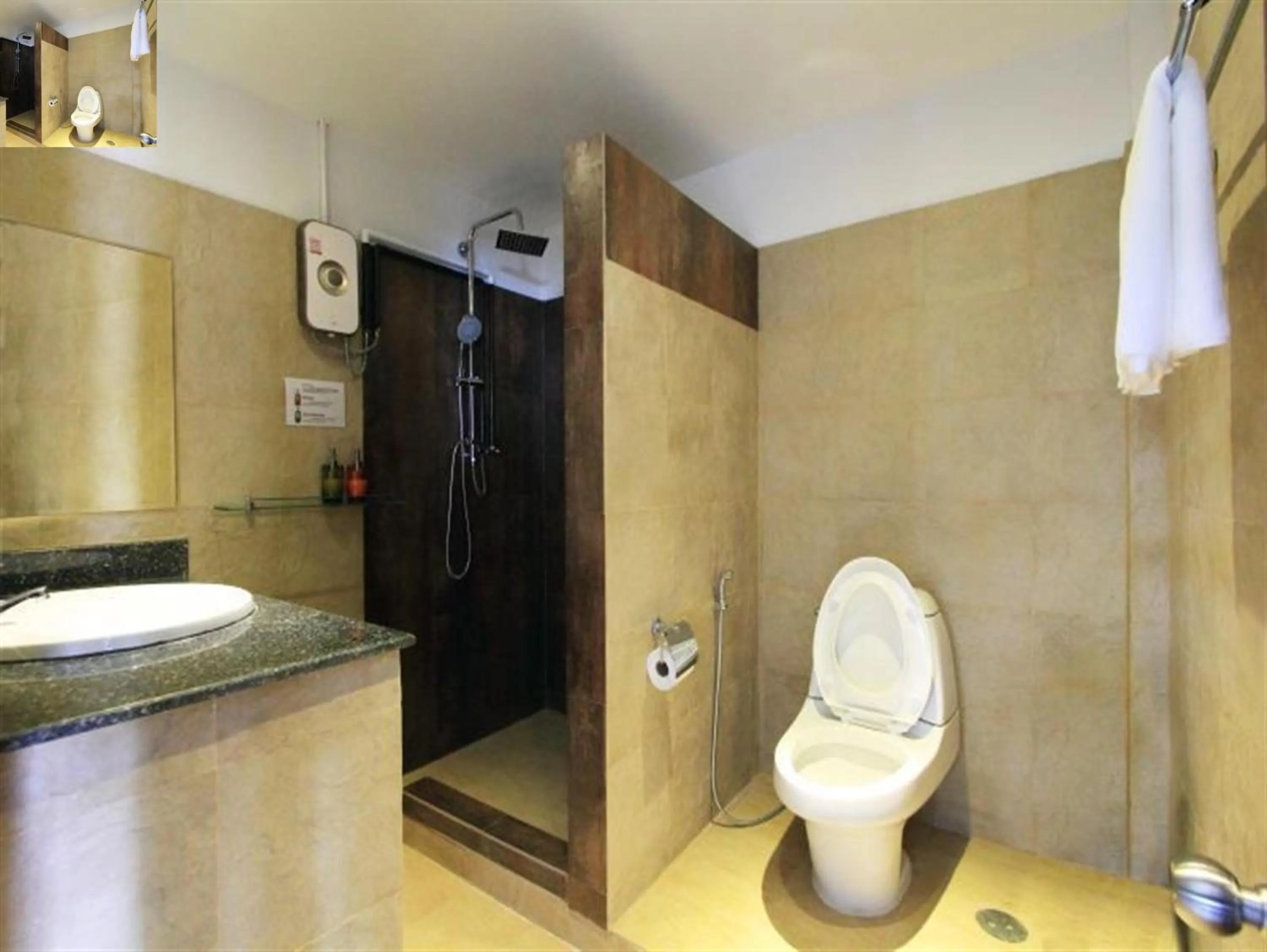 Shower in Samui Beach Residence Hotel