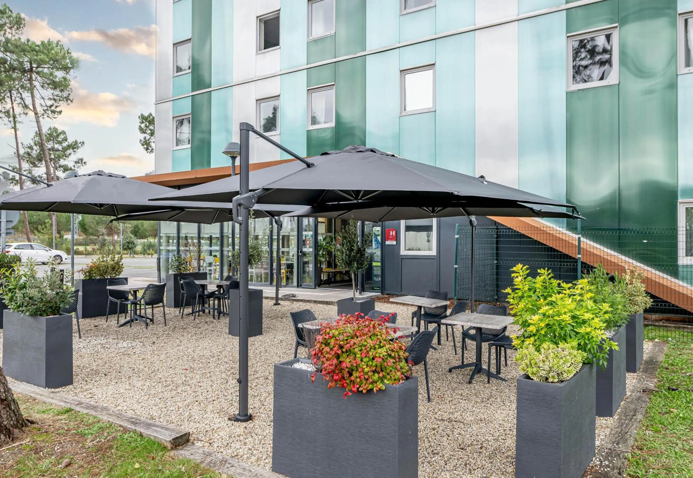 Patio in B&B HOTEL Arcachon Gujan-Mestras