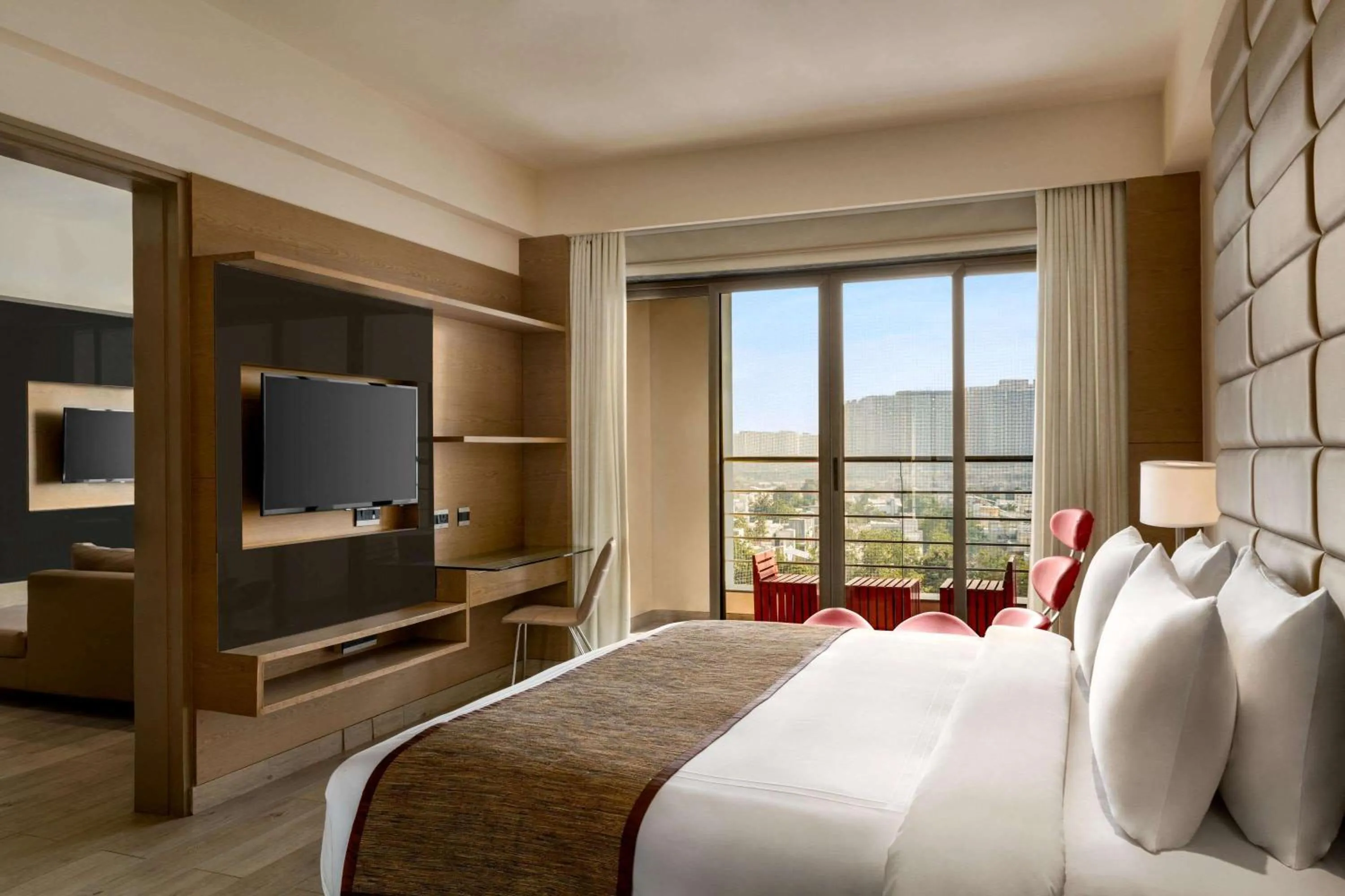 Photo of the whole room, Bed in Wyndham Ahmedabad Shela