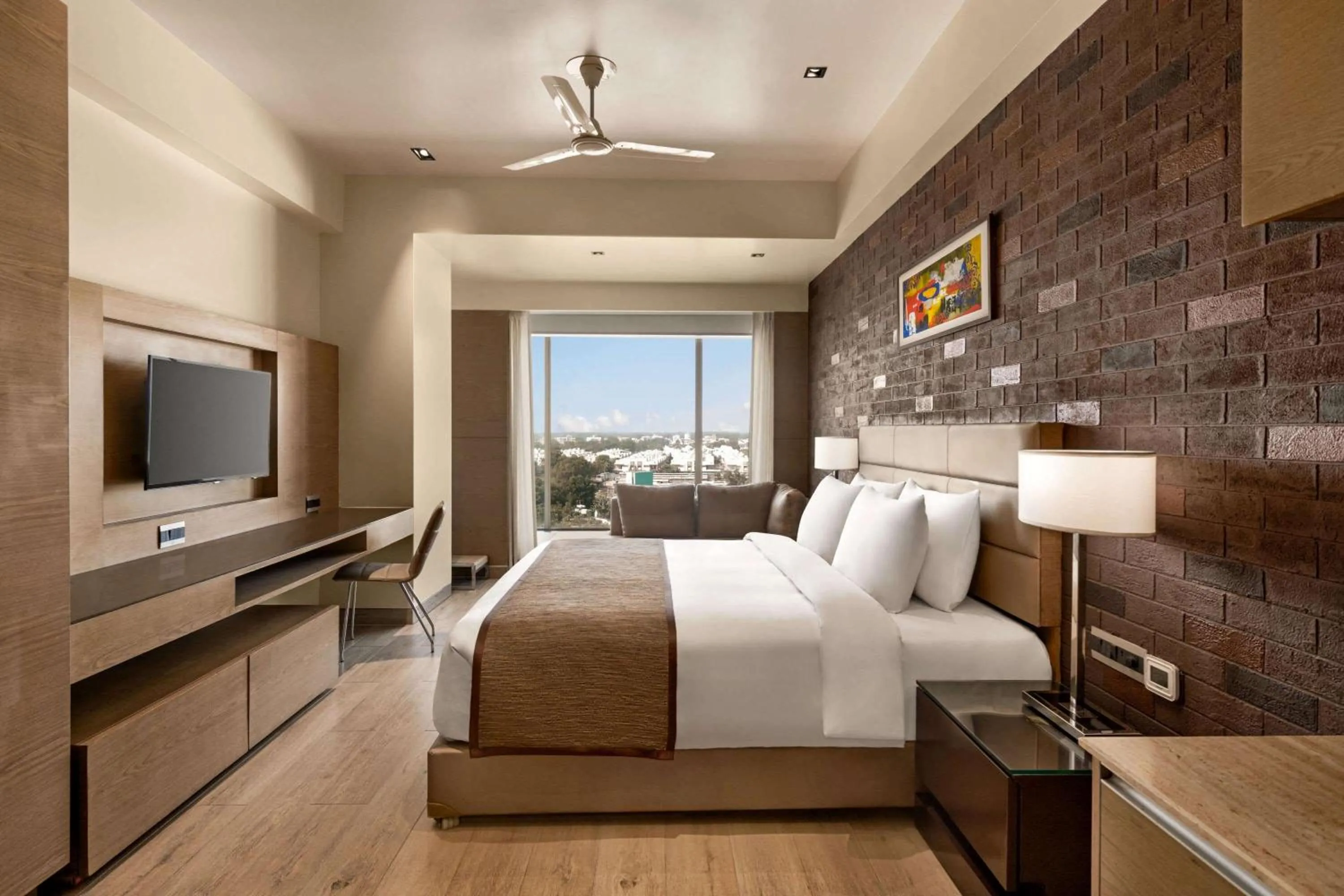 Photo of the whole room, Bed in Wyndham Ahmedabad Shela