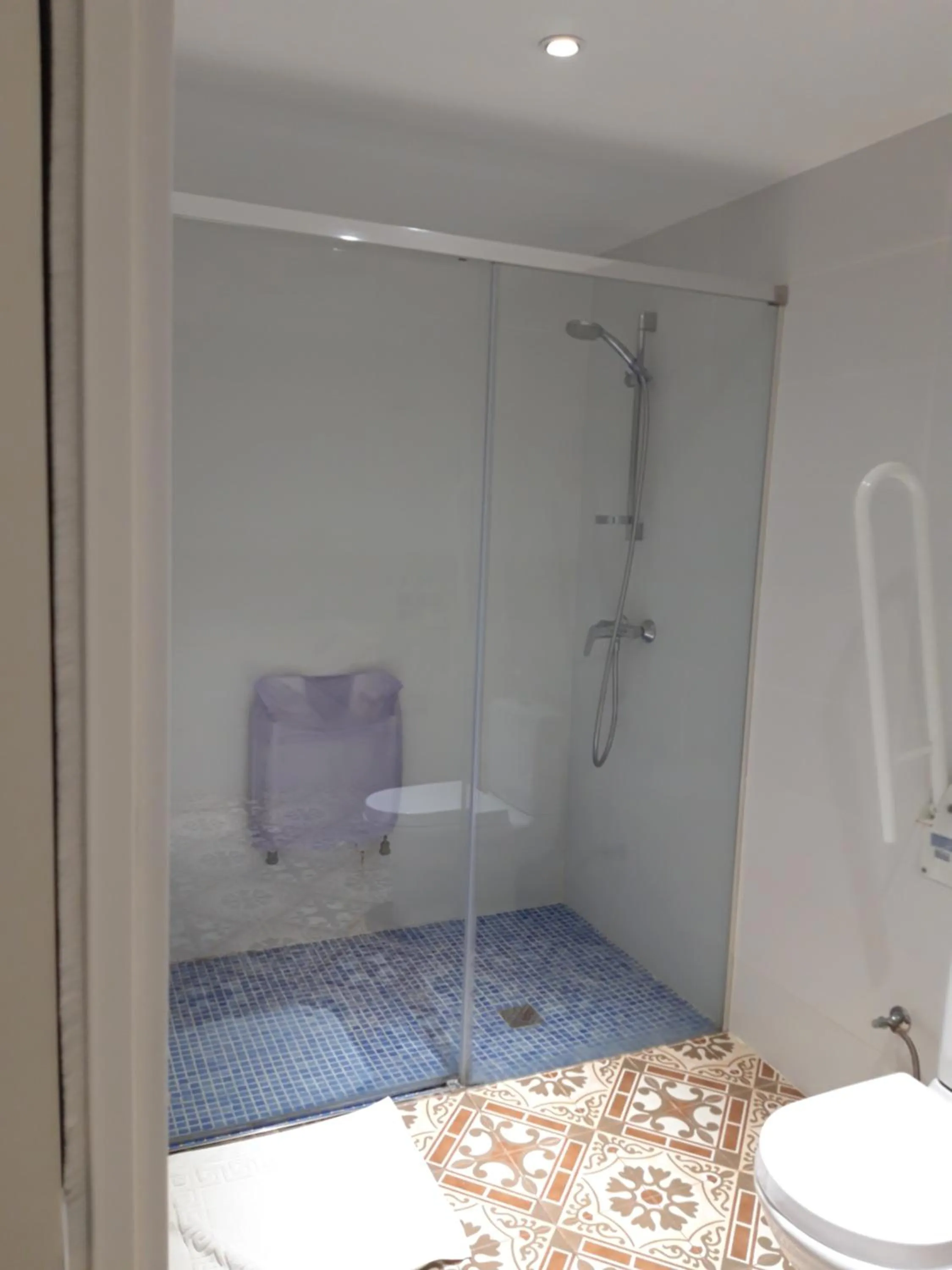 Shower in Hostal Nova Barcelona