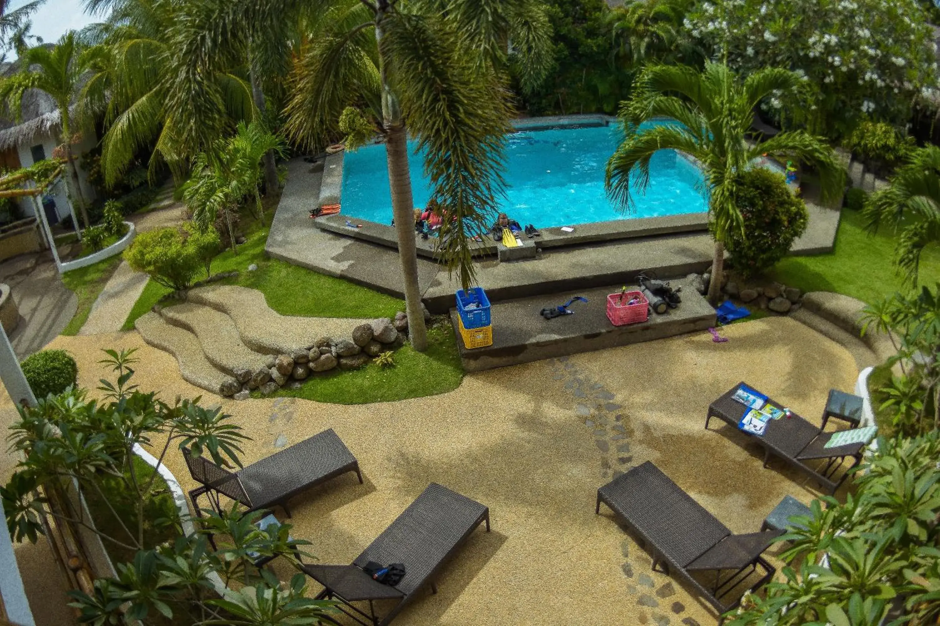 Diving, Pool View in Liquid Dive Resort