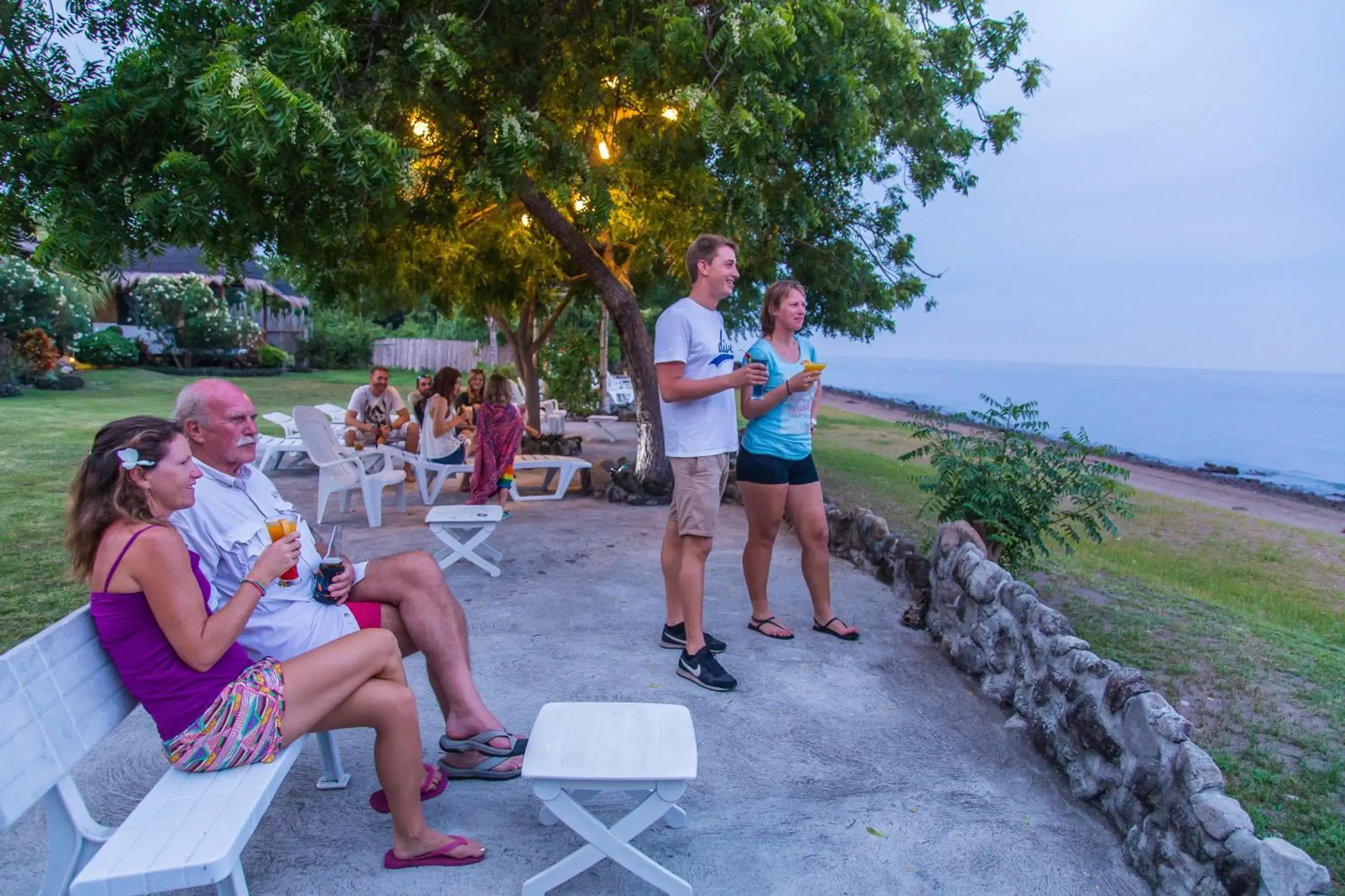 Seating area in Liquid Dive Resort