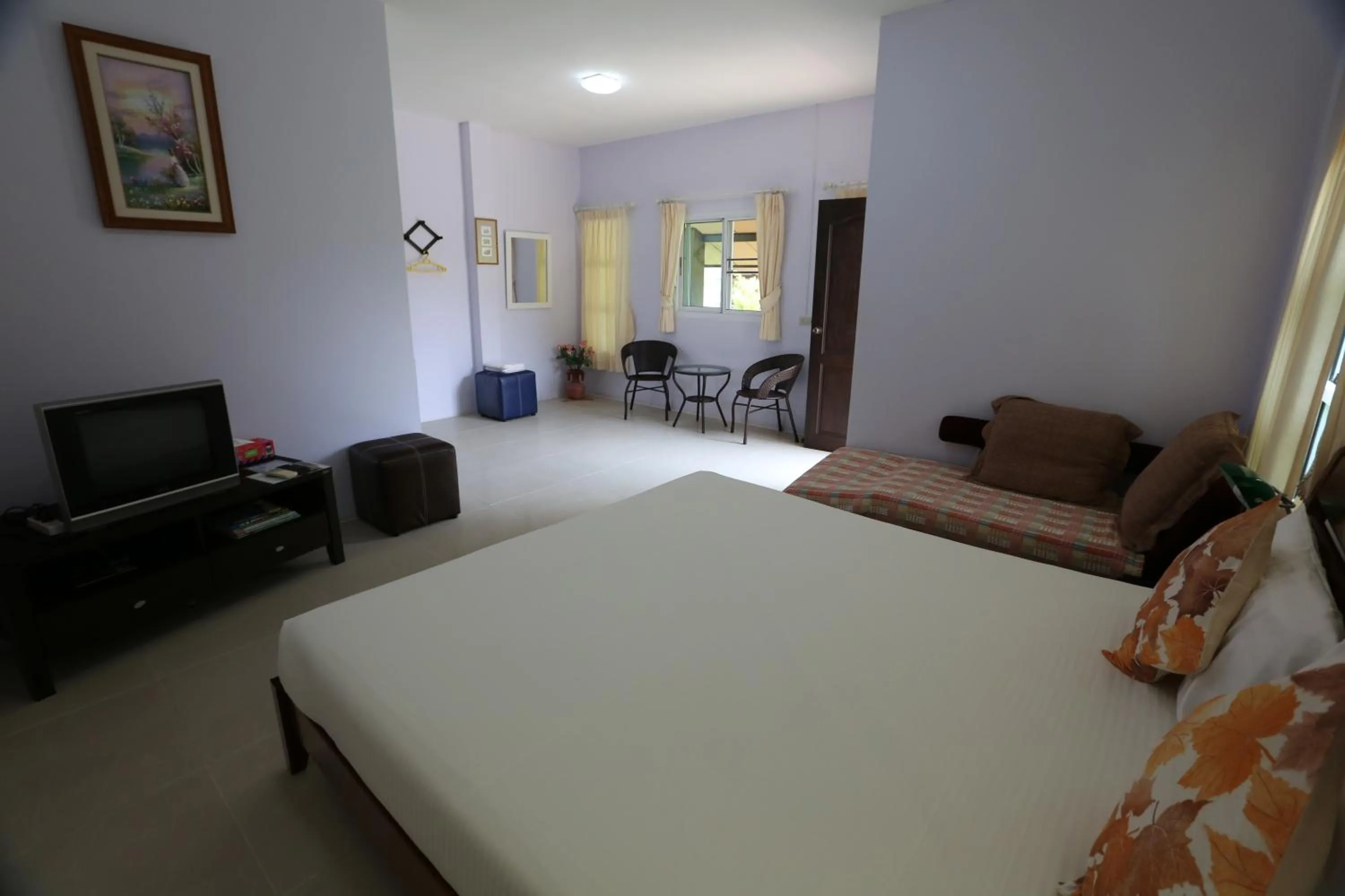 Bed in Bansuanrachawadee B&b