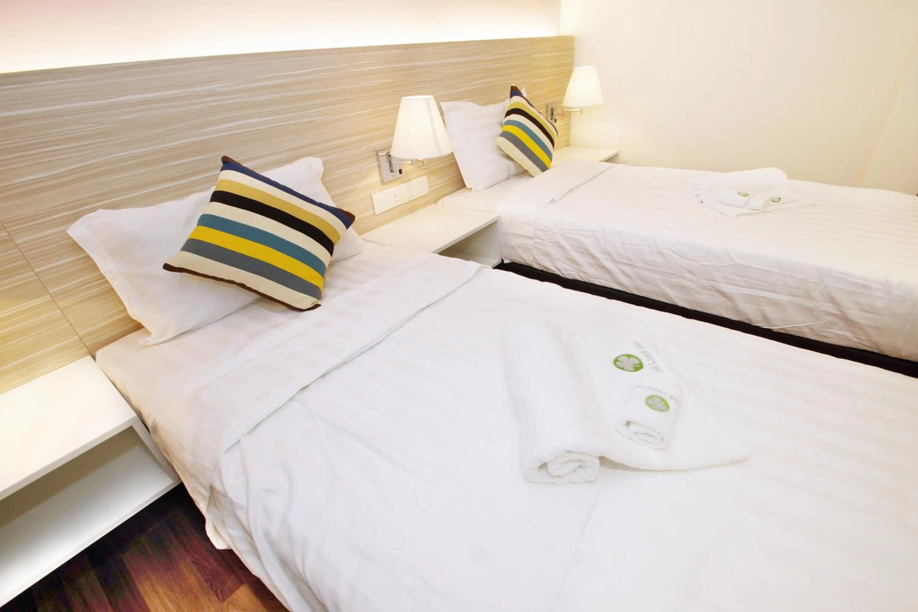 Bed in Good Luck Inn