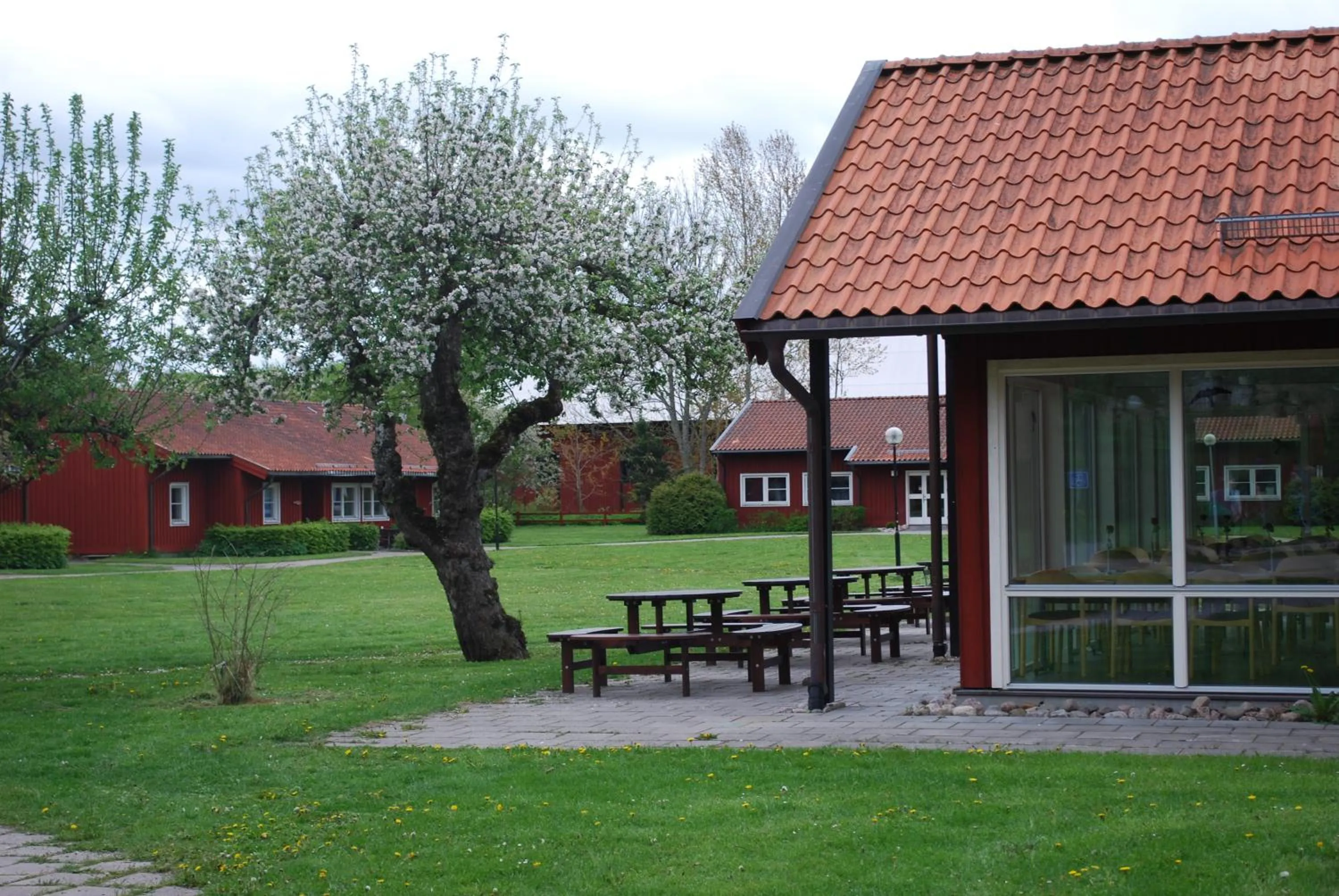 Patio in Valla Folkhögskola