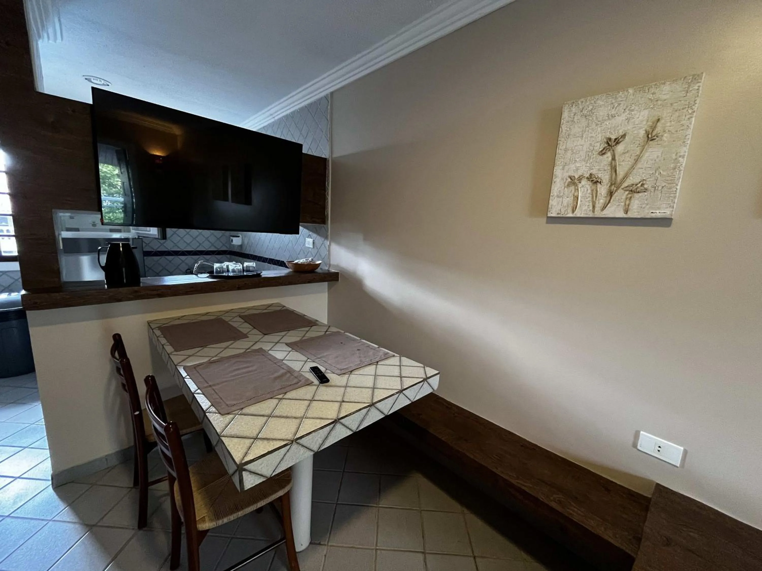 Kitchen or kitchenette in Pousada Porto Mar