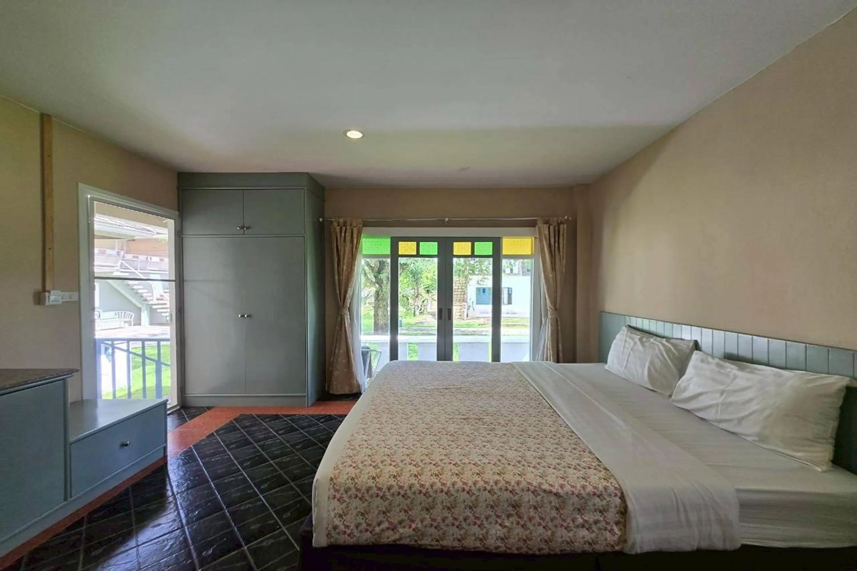 Bed in Doi Tung View Resort