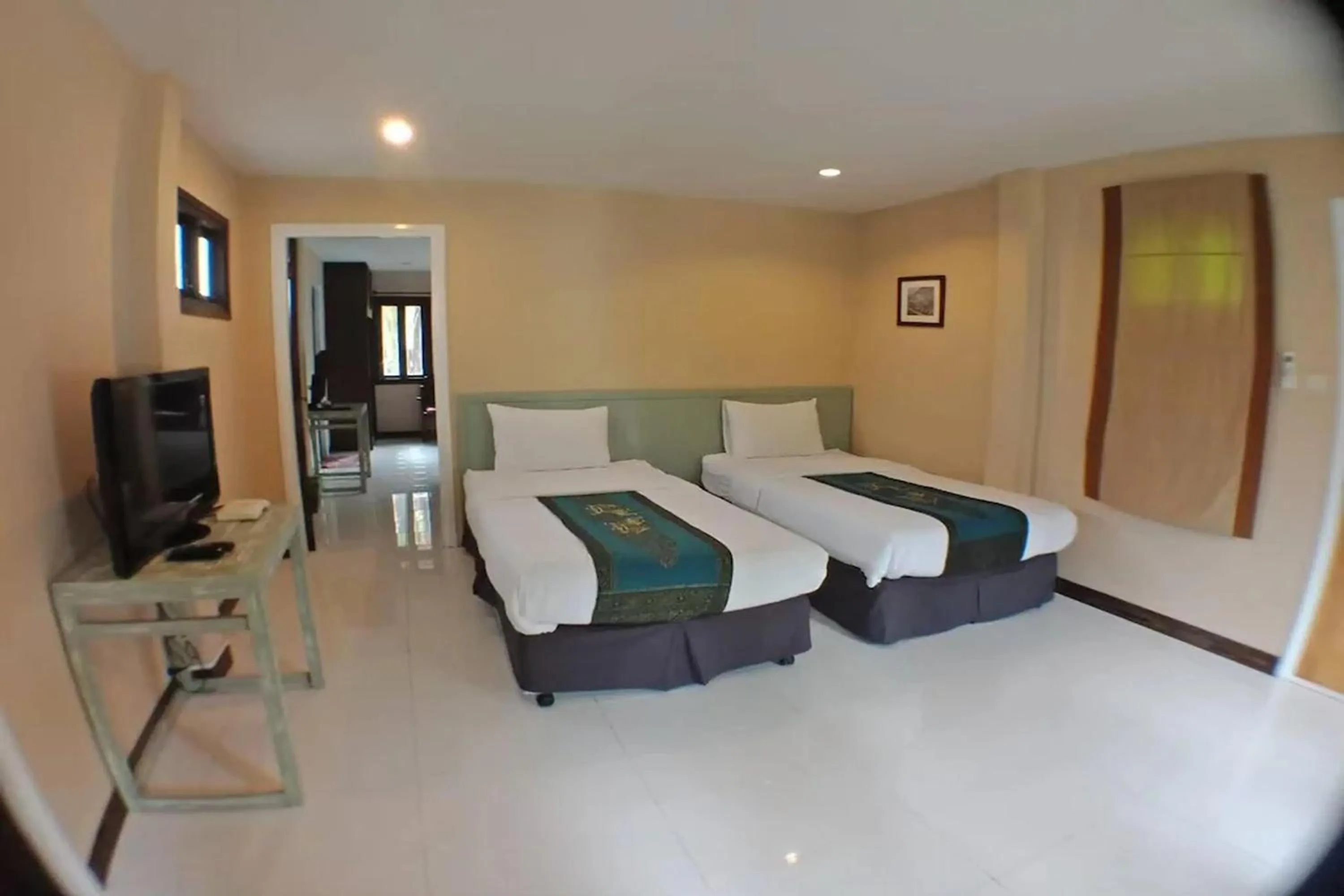 Bed in Doi Tung View Resort