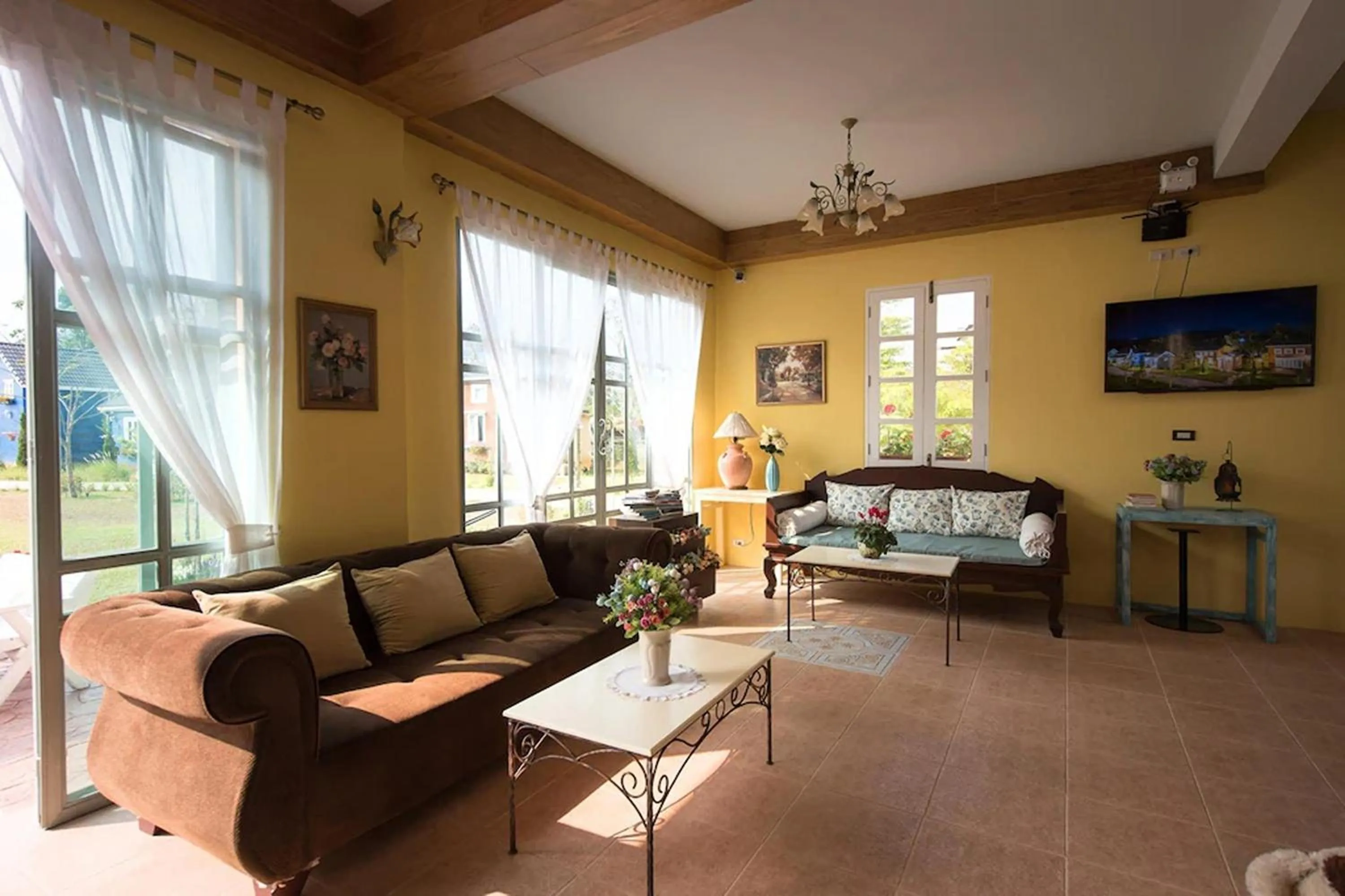 Lobby or reception, Bed in Doi Tung View Resort