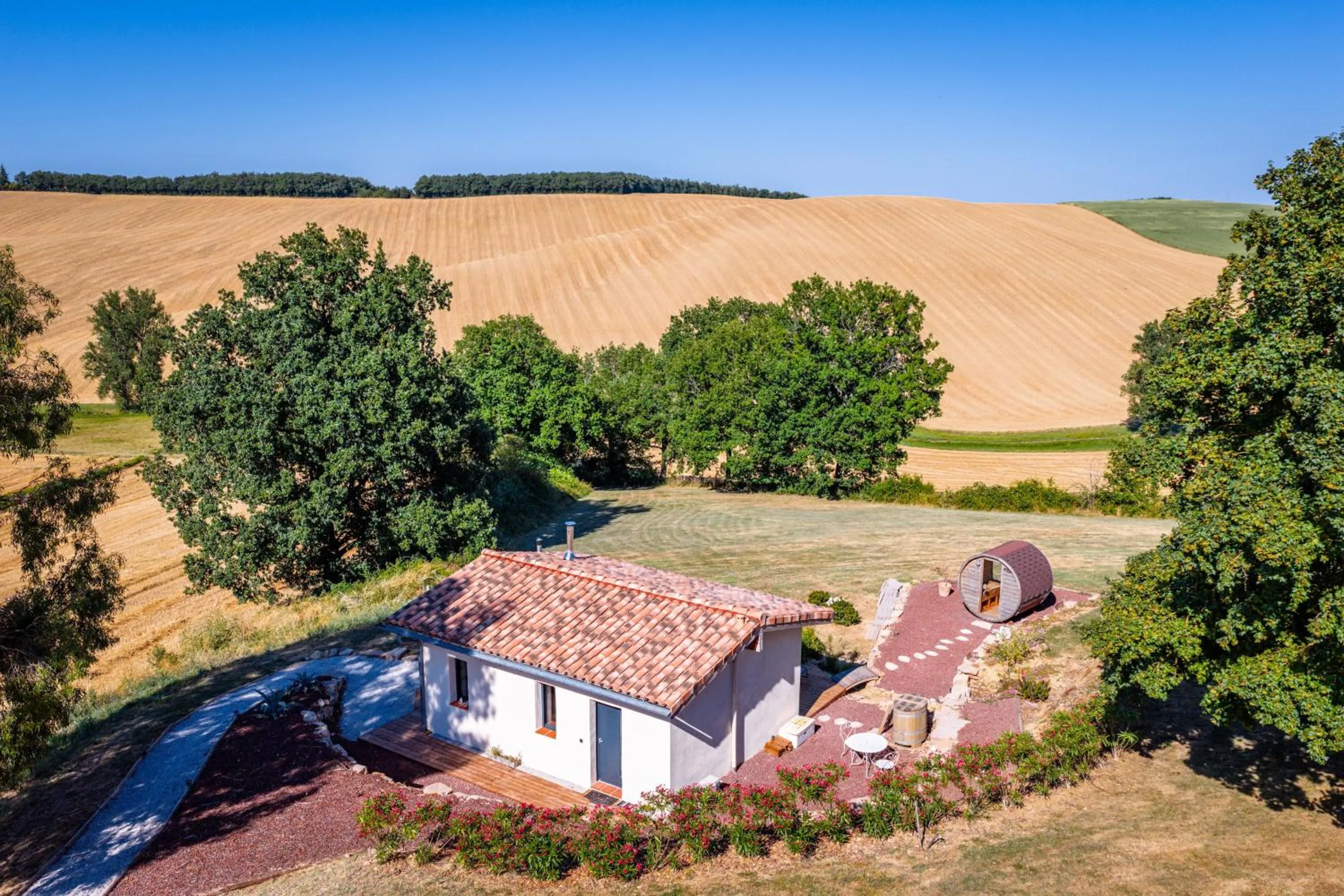 Bird's eye view in La Grande Oasis - Logements Atypiques