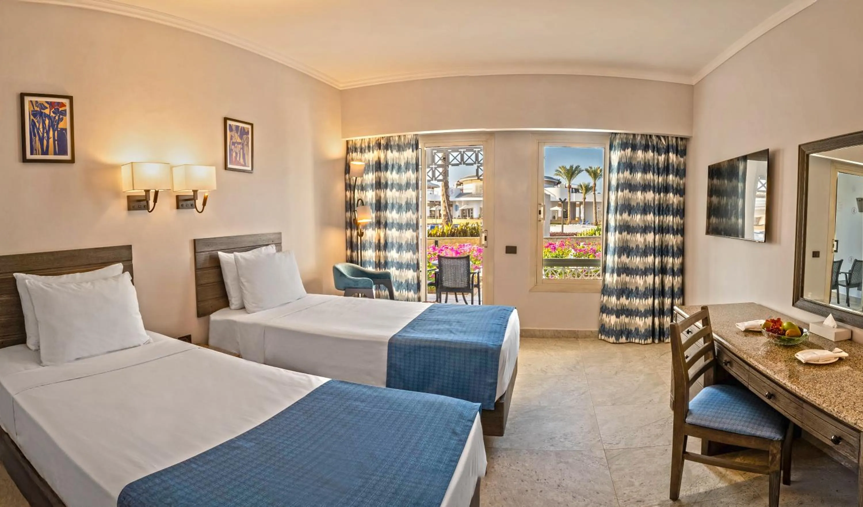 Bedroom, Bed in Invidia Coral Beach Tiran
