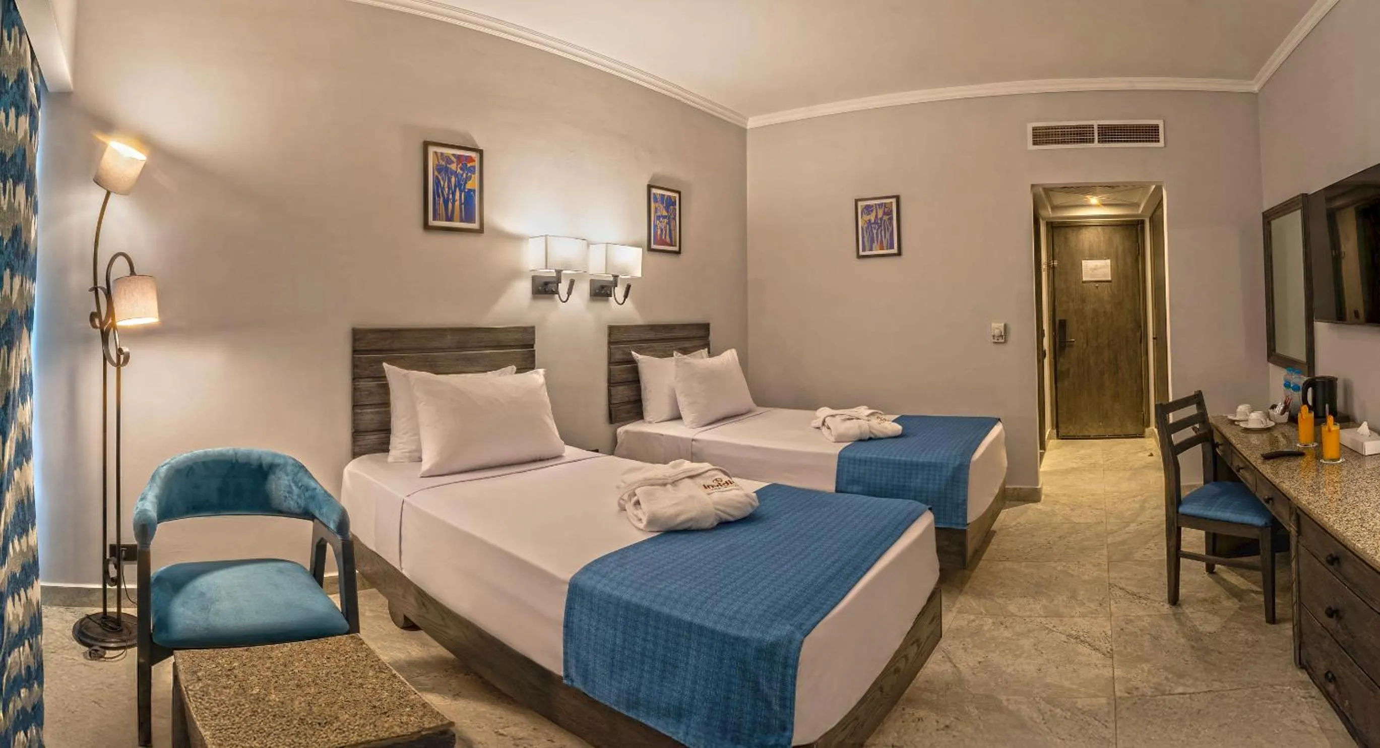 Bedroom, Bed in Invidia Coral Beach Tiran