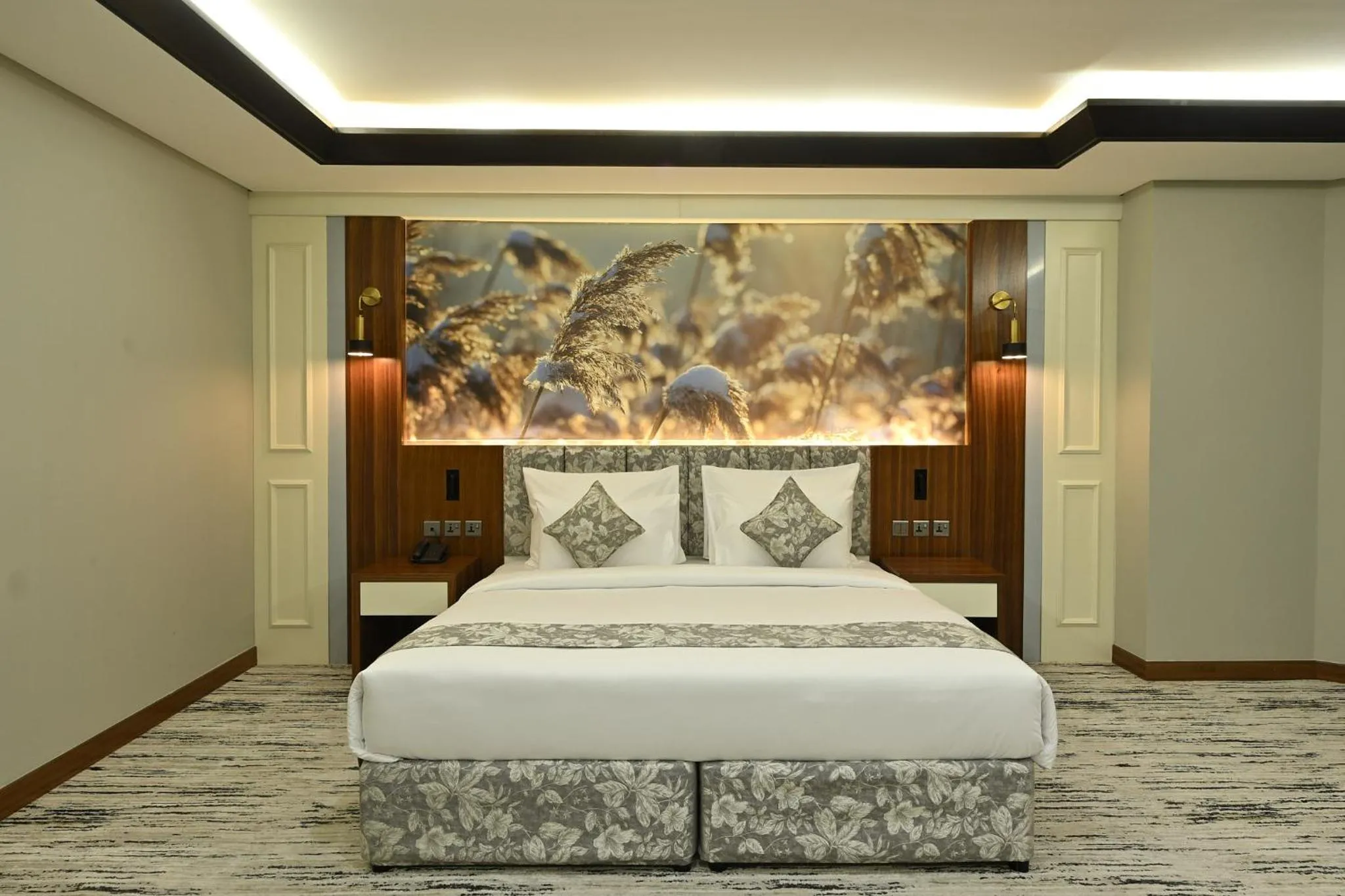 Bed in Pavilion Palace Hotel
