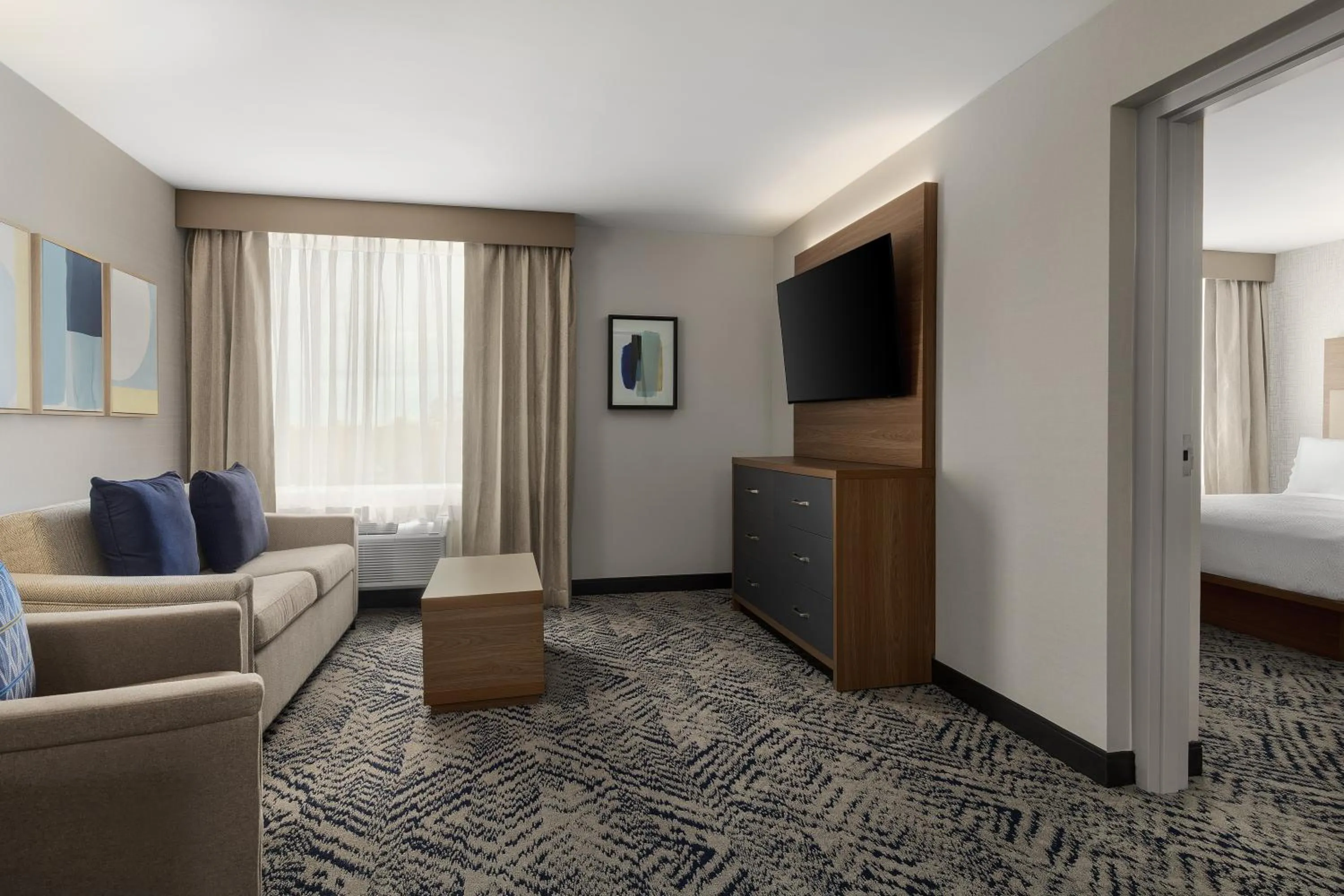 Bed in Candlewood Suites Chatham South by IHG