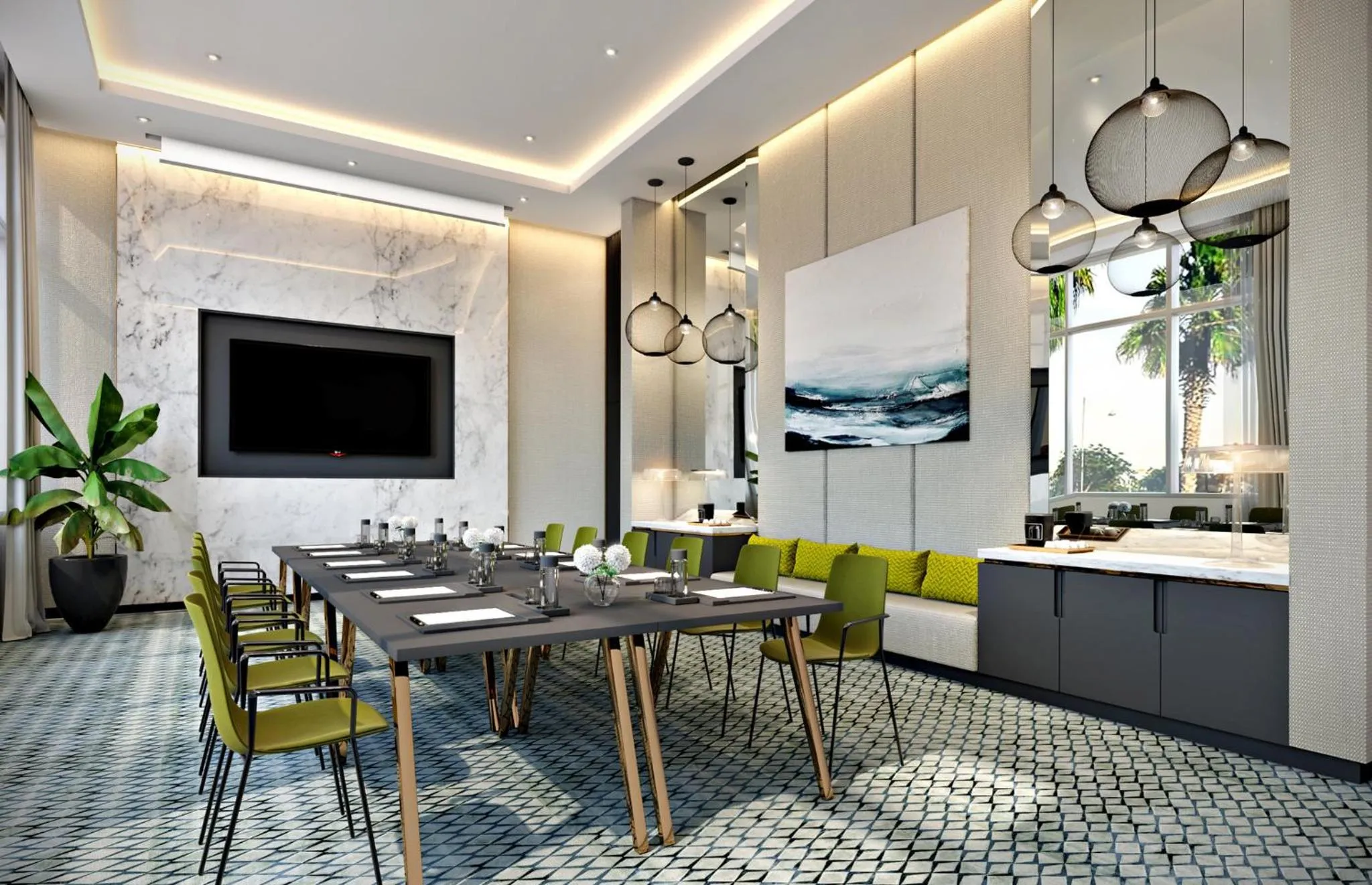 Meeting/conference room in voco Muscat Al Mouj by IHG