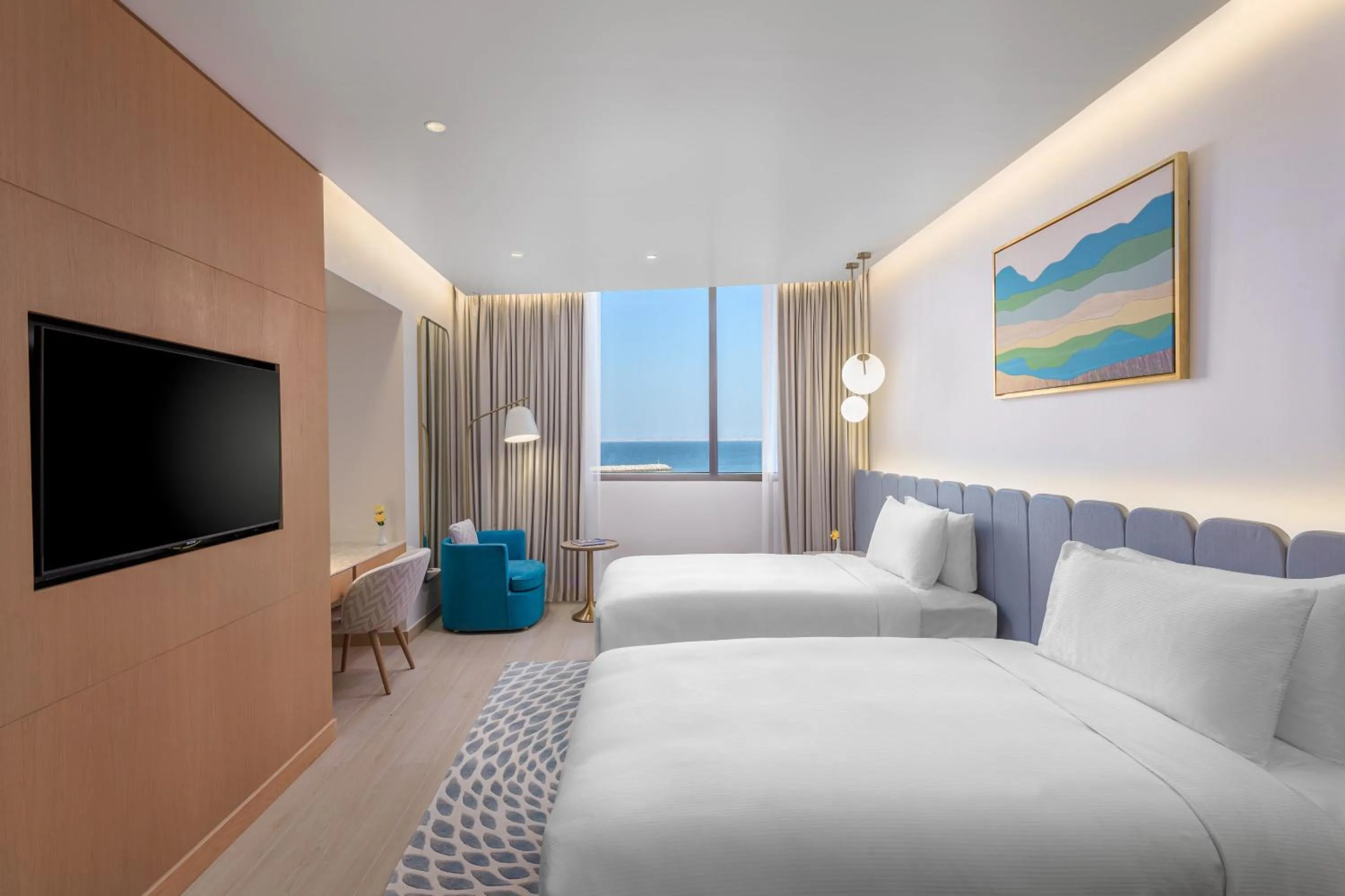 Photo of the whole room, Bed in voco Muscat Al Mouj by IHG