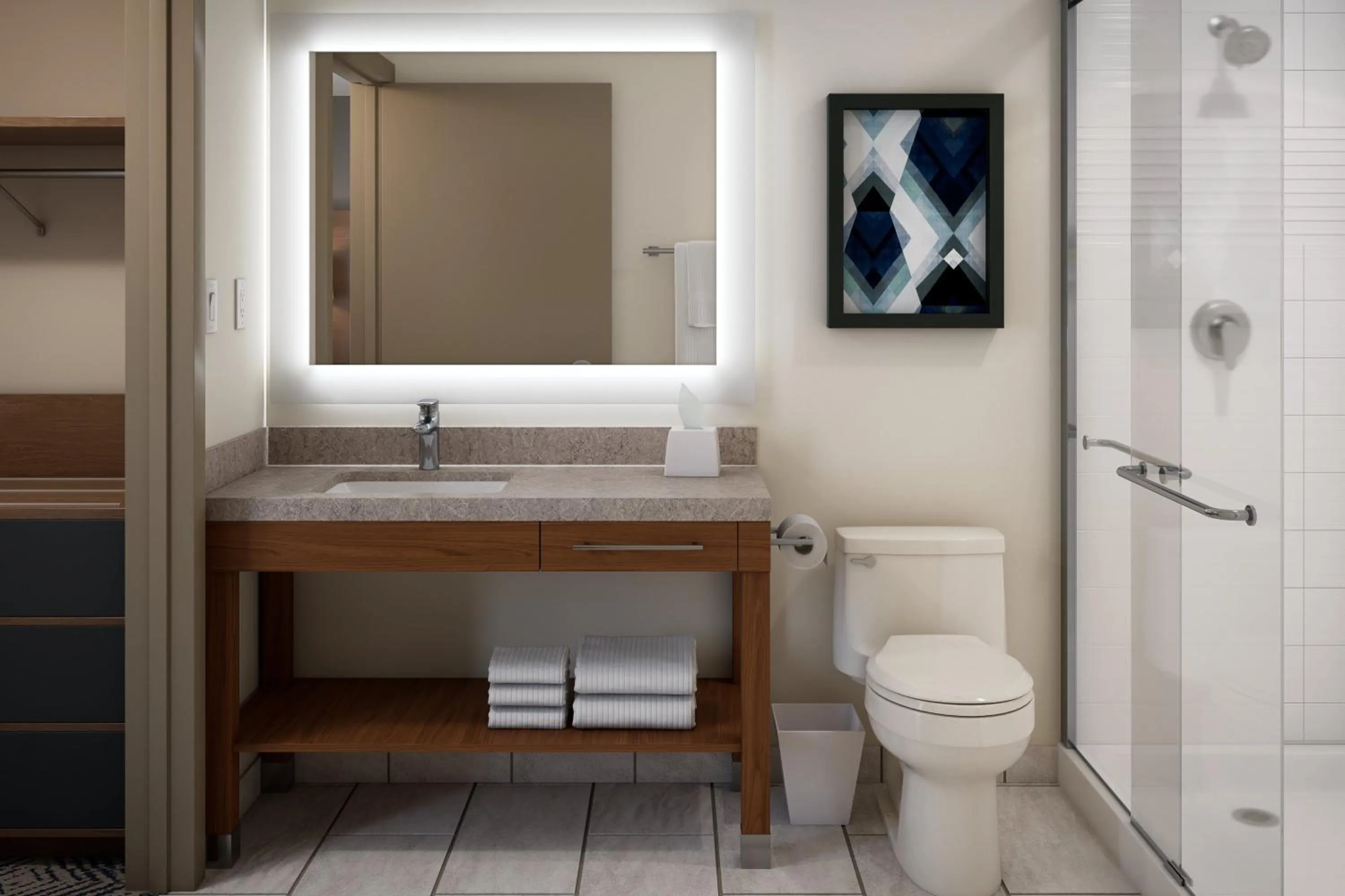 Bathroom in Candlewood Suites London South by IHG
