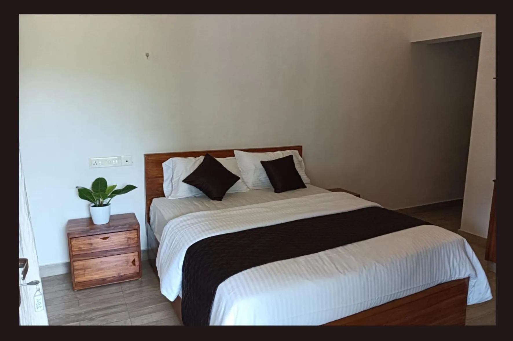 Bedroom, Bed in Om Villa