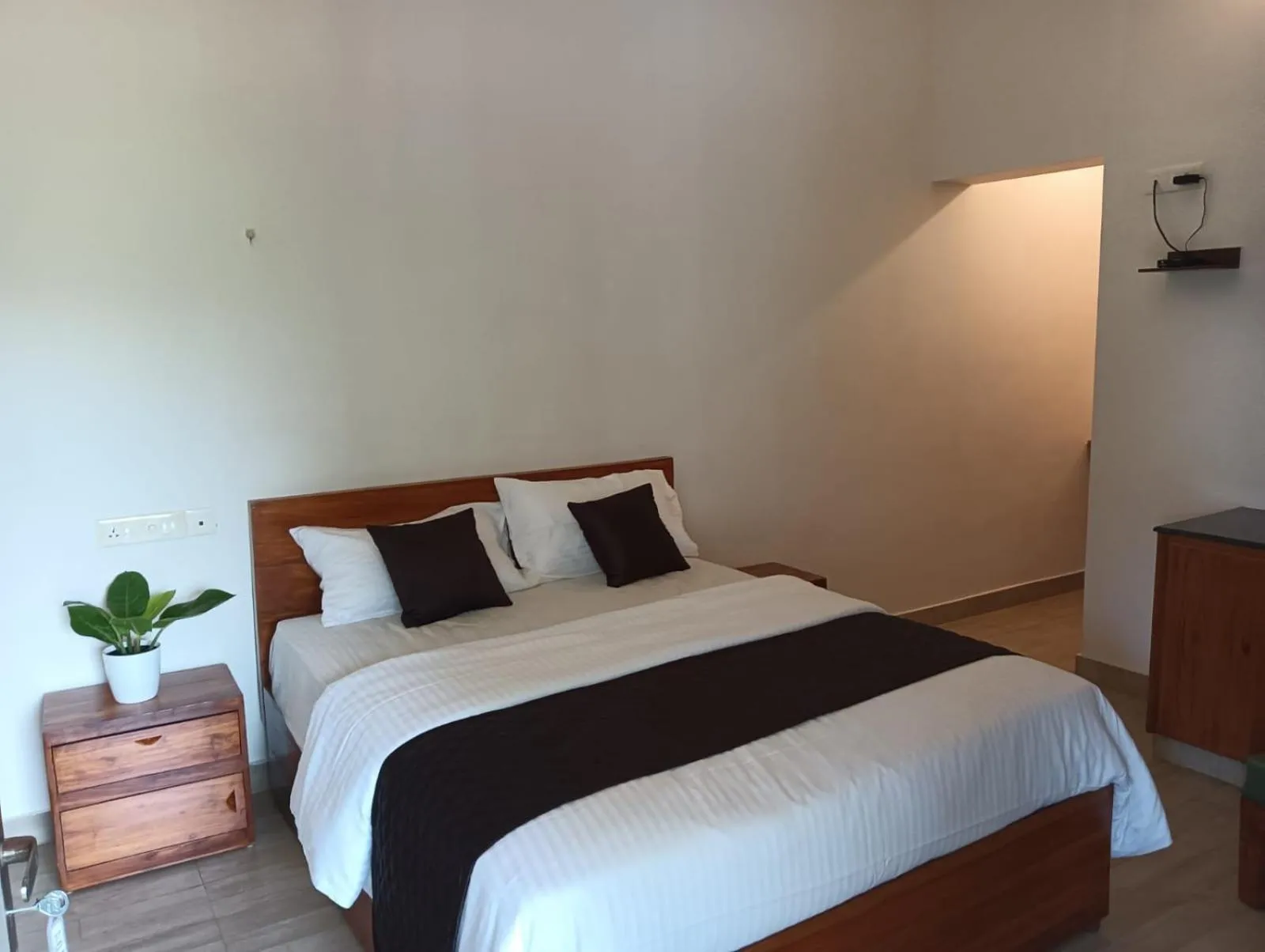 Bedroom, Bed in Om Villa