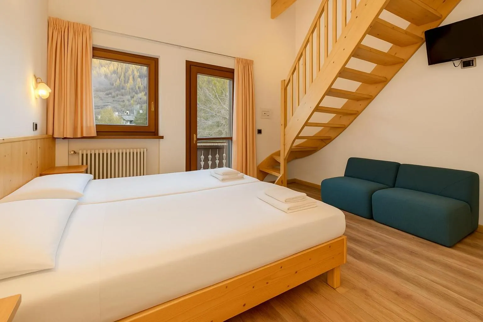 Bed in Hotel Bleis