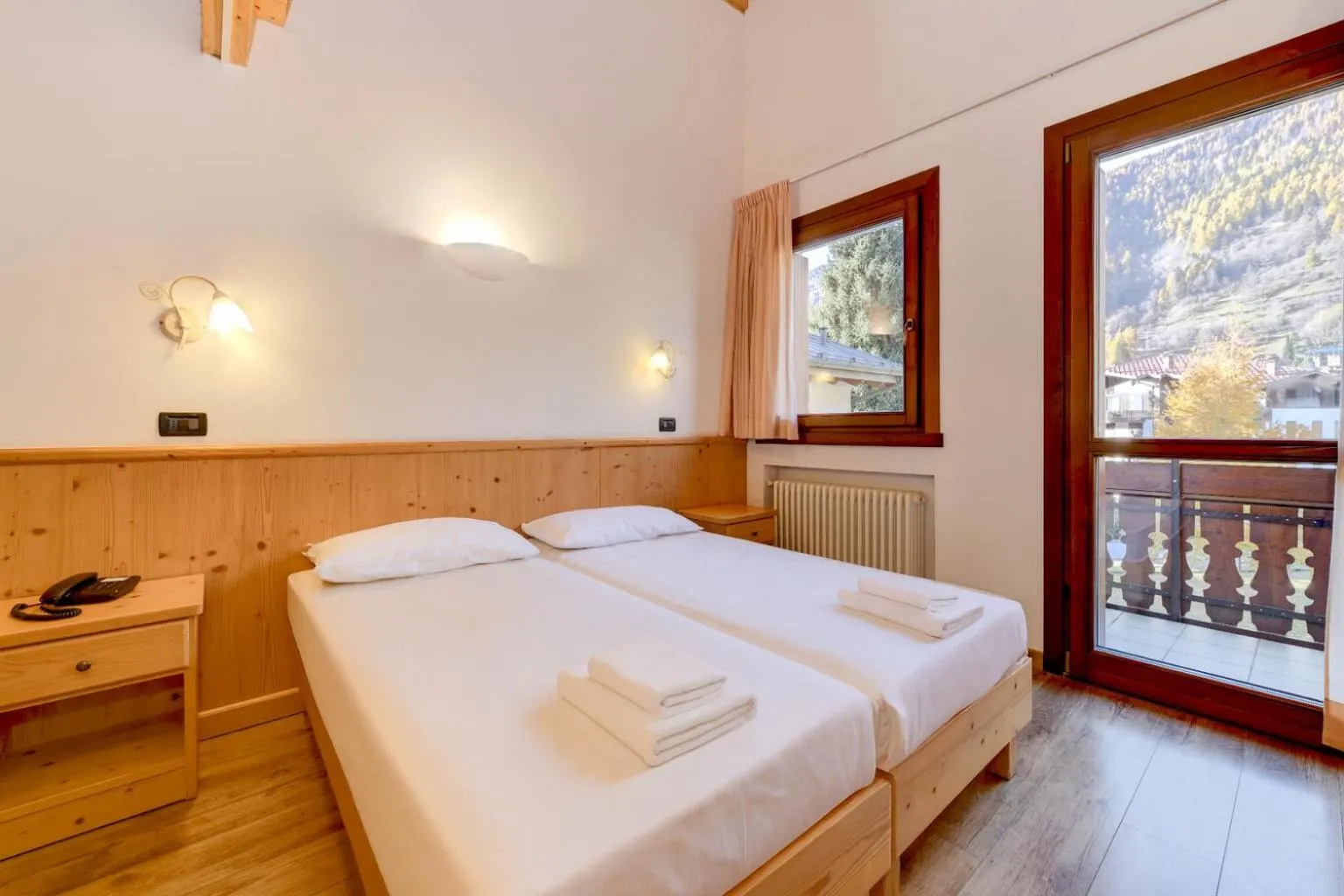 Bed in Hotel Bleis