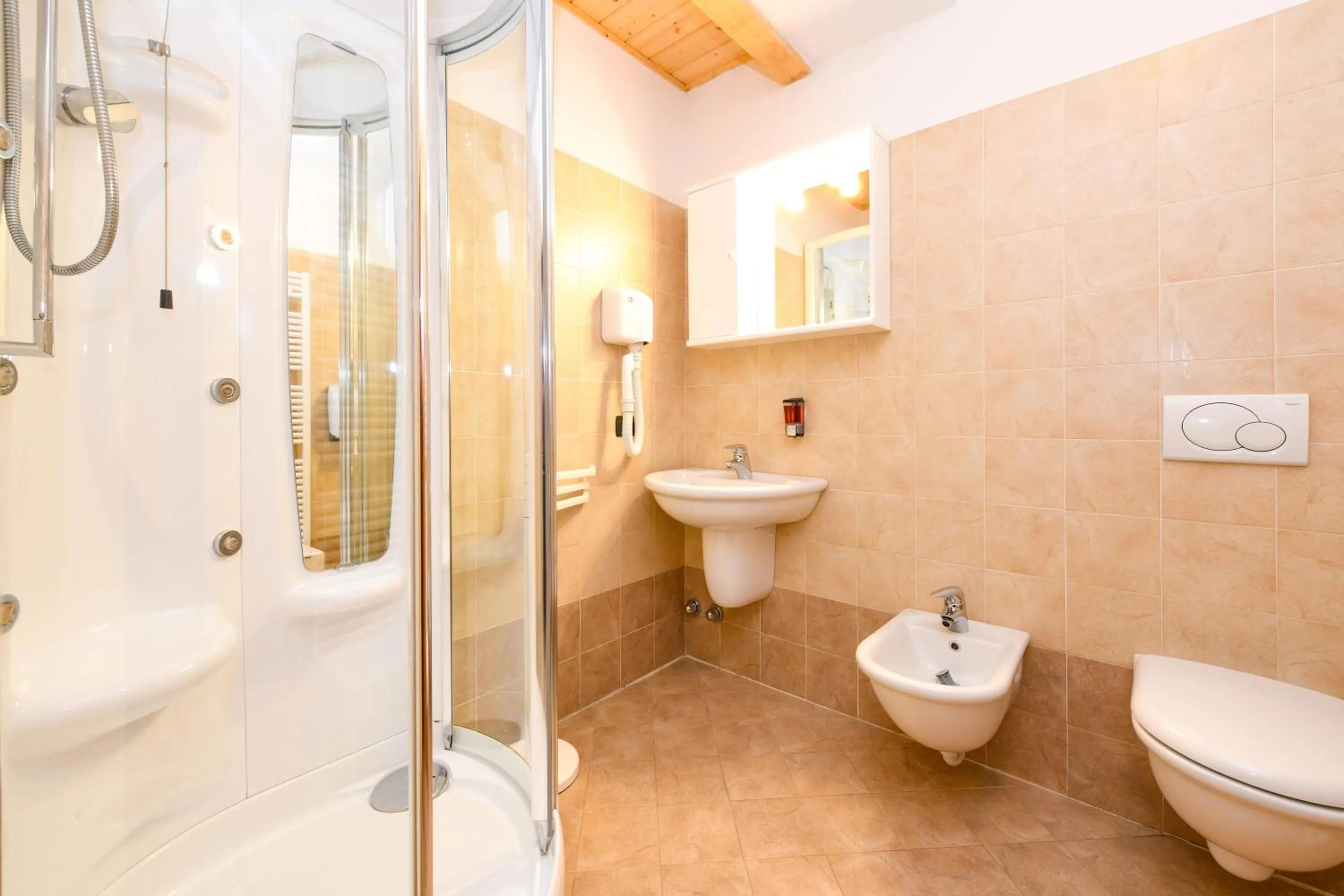 Shower in Hotel Bleis