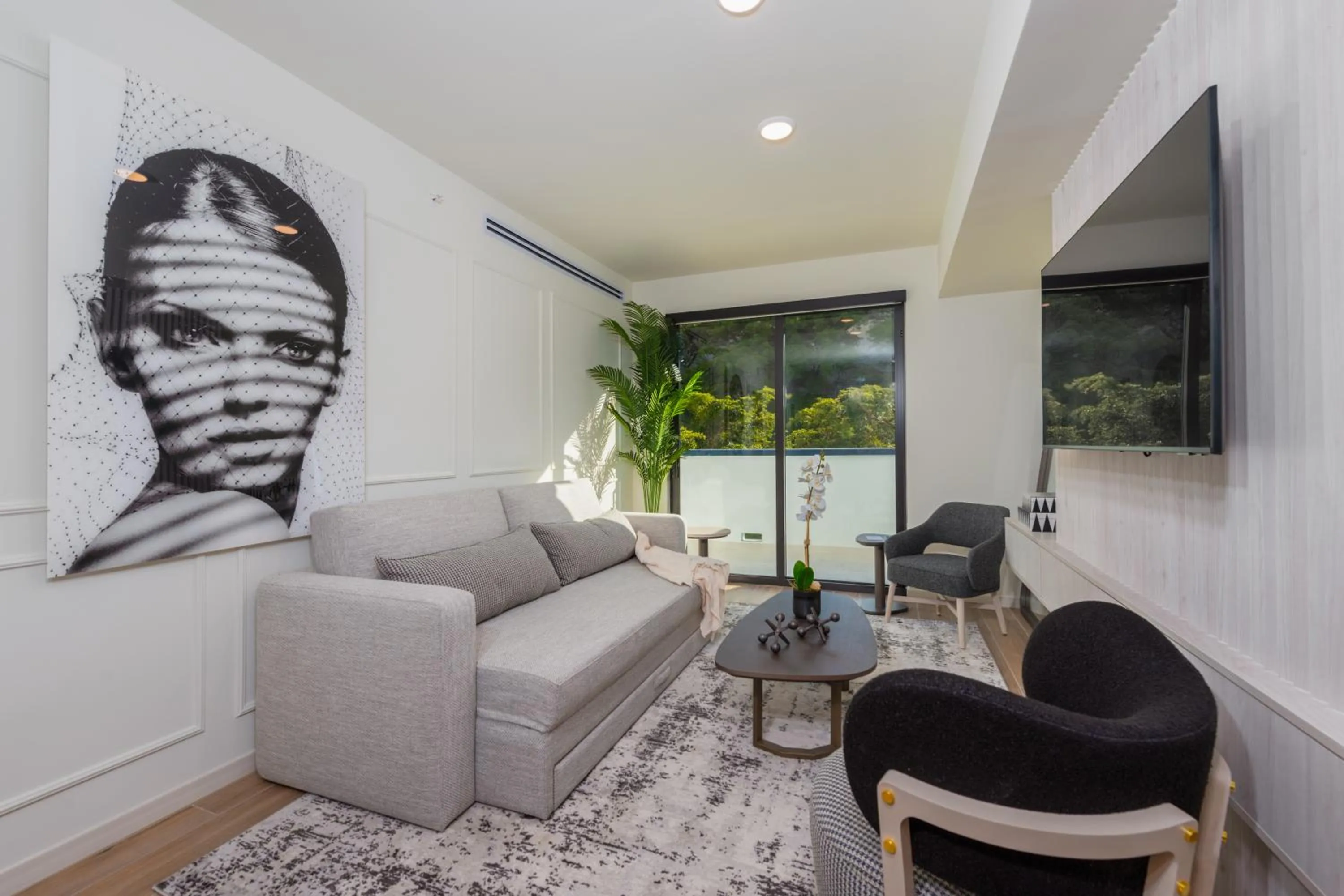 Living room in The Avenue Hotel Coral Gables