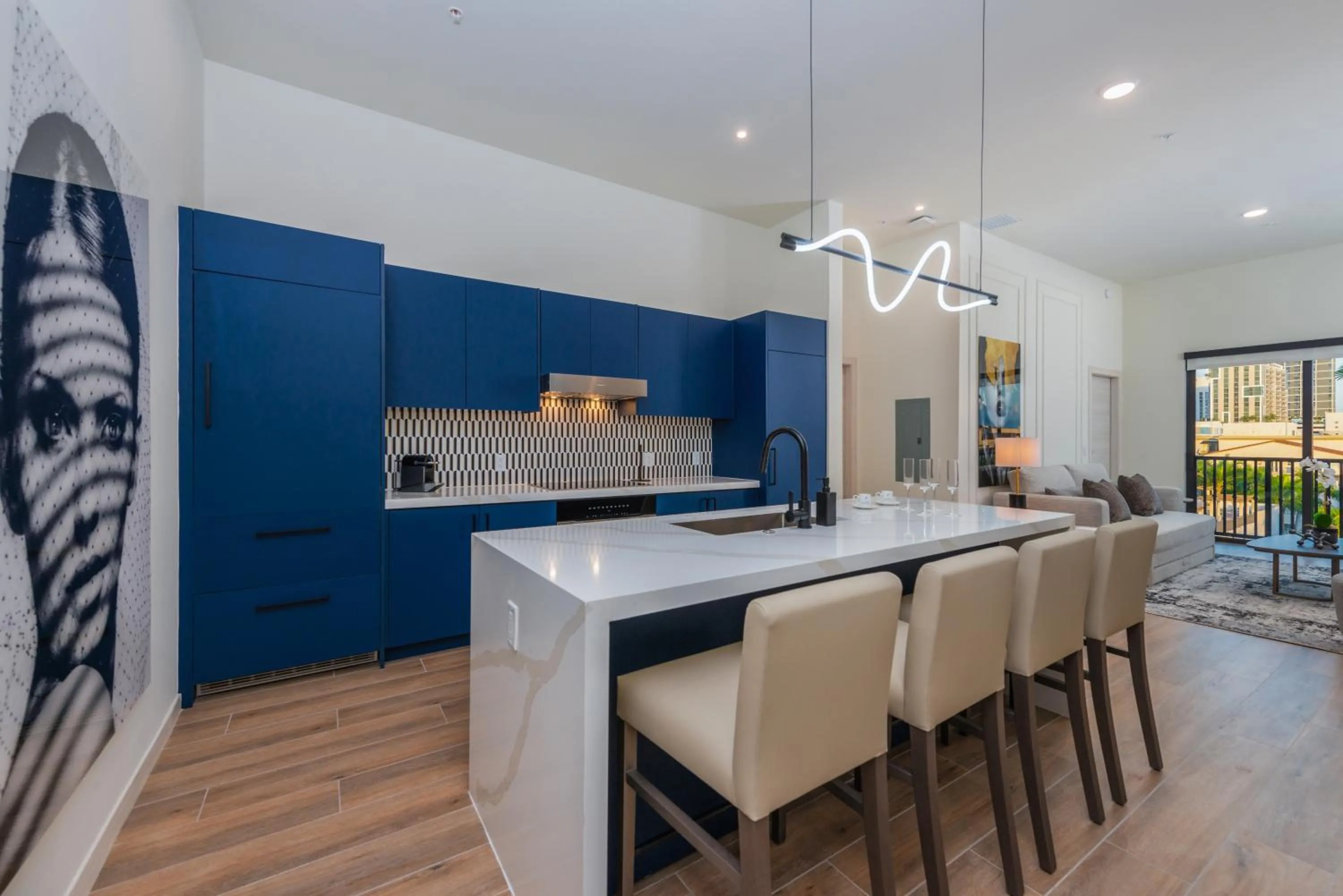 kitchen in The Avenue Hotel Coral Gables